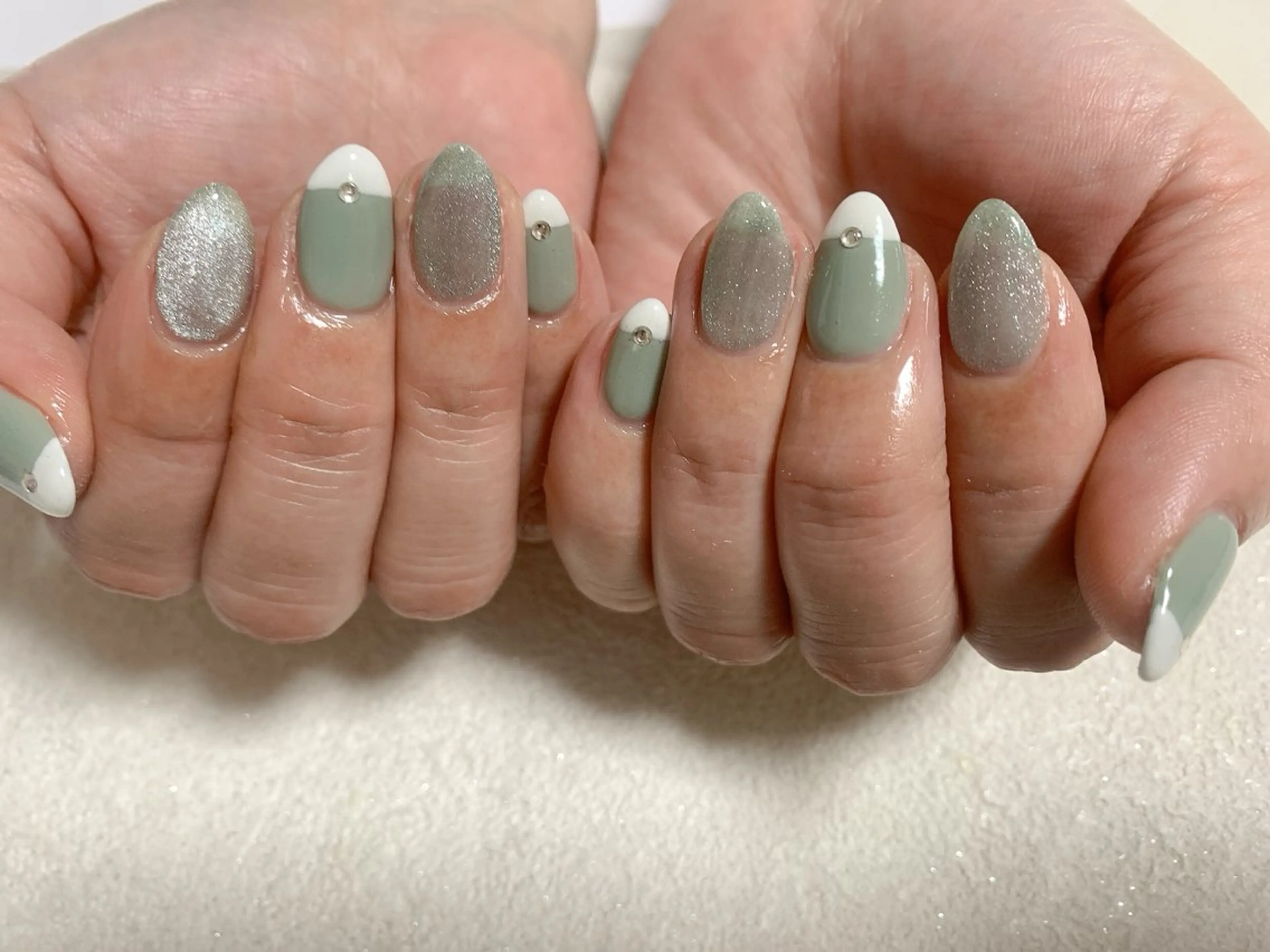 ネイル フレンチネイル ジェルネイル マグネットネイル メンズネイル パラジェル kiki nail たまプラーザのネイルデザイン