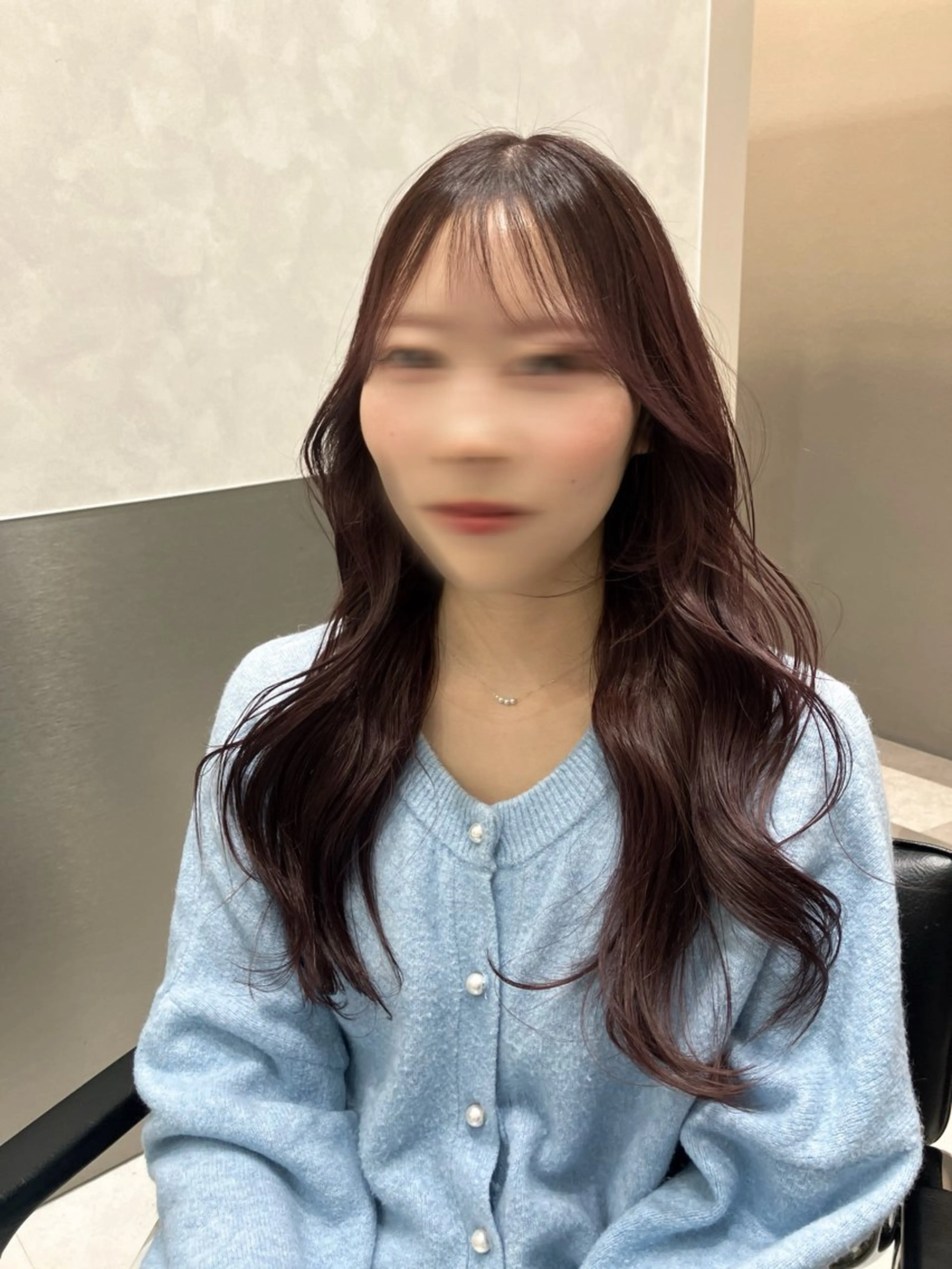 ロング カラー カット ヘアカラー トリートメント 💖ブリーチなし透明 感💖ASAHIのヘアスタイル