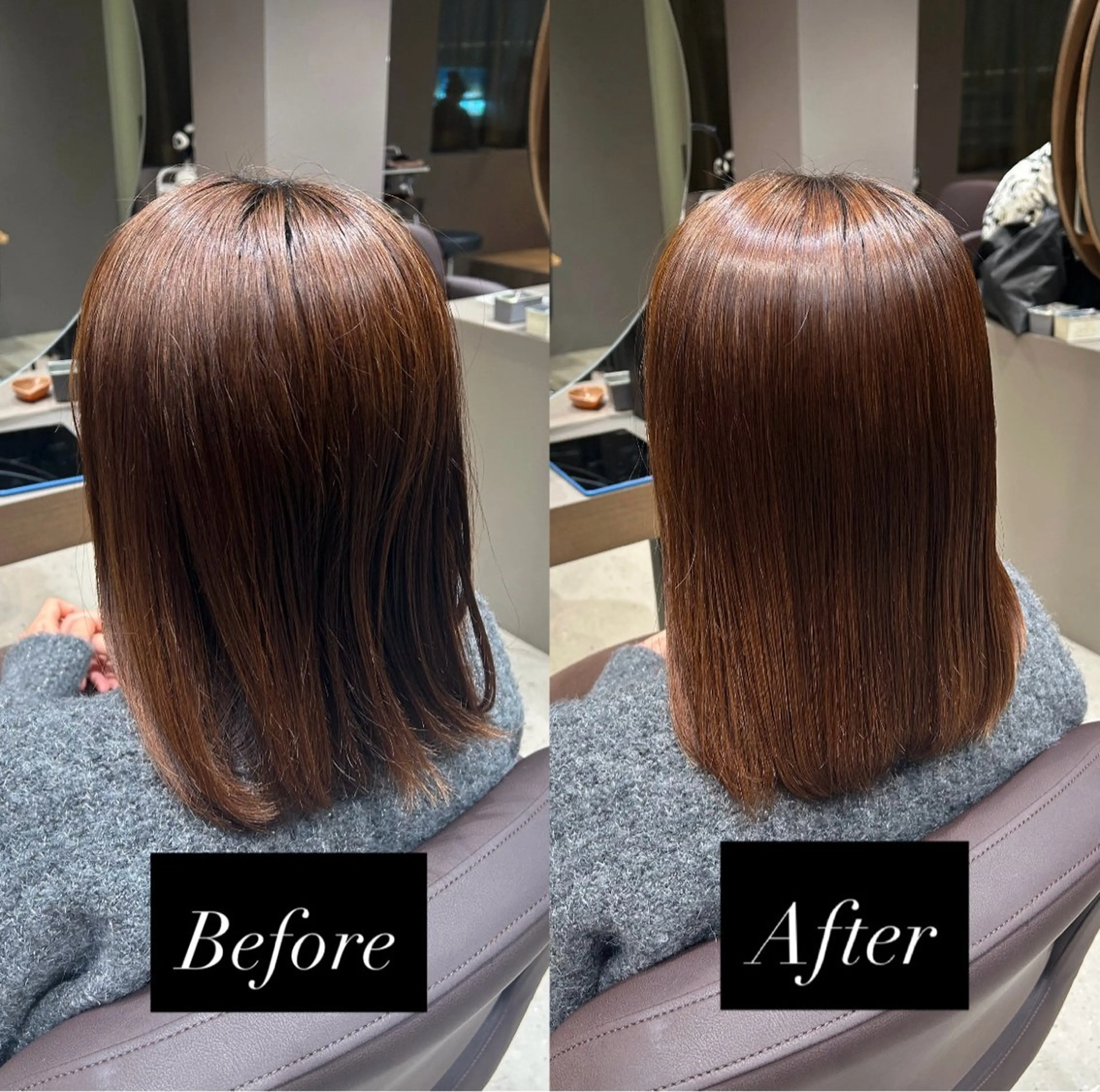 セミロング 縮毛矯正 ☀️柏木 ほのか☀️のヘアスタイル