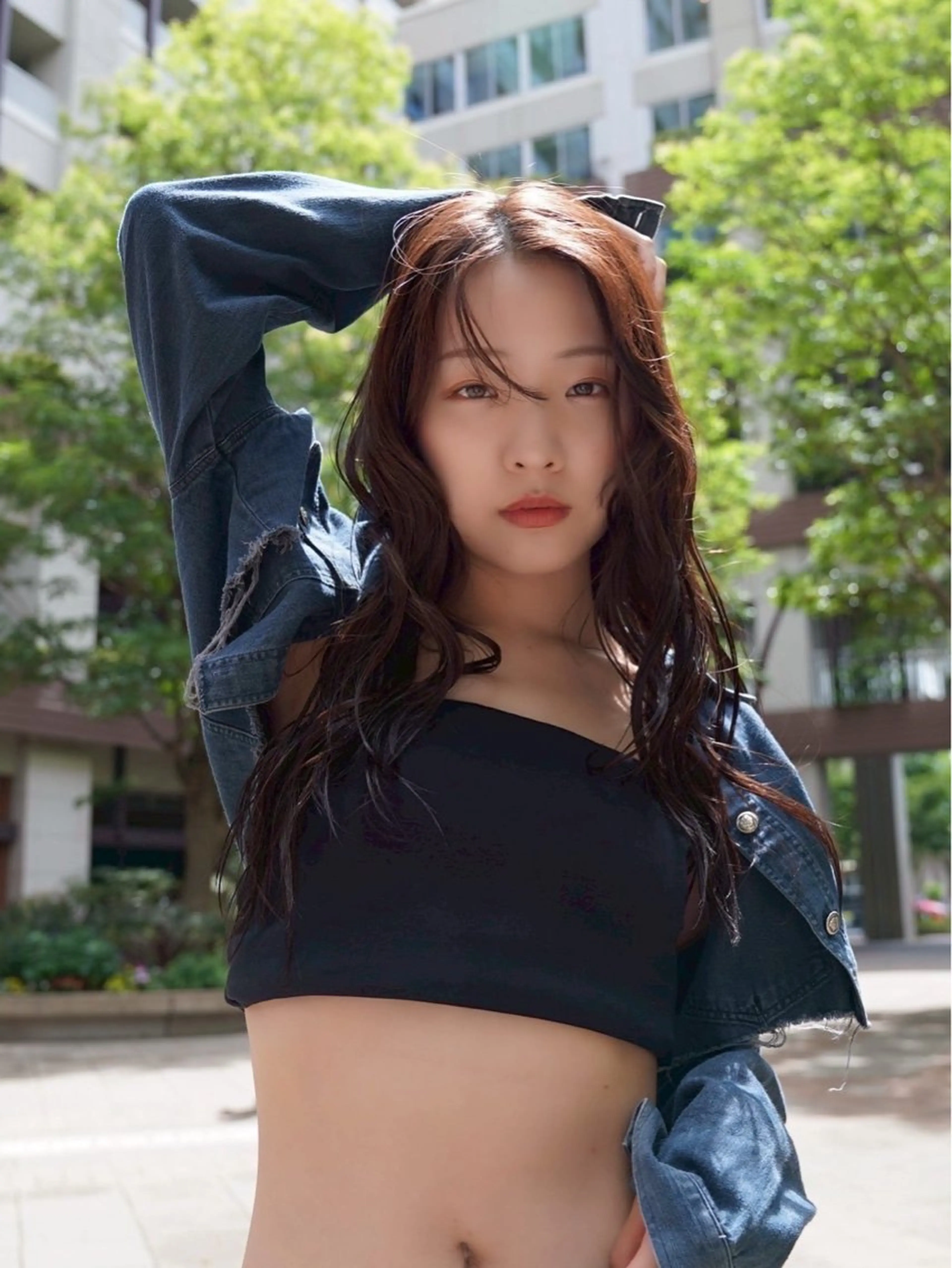 ロング パーマ VISAGE Quon所属・ボブ/レイヤー/ 透明感カラー/月島のヘアスタイル