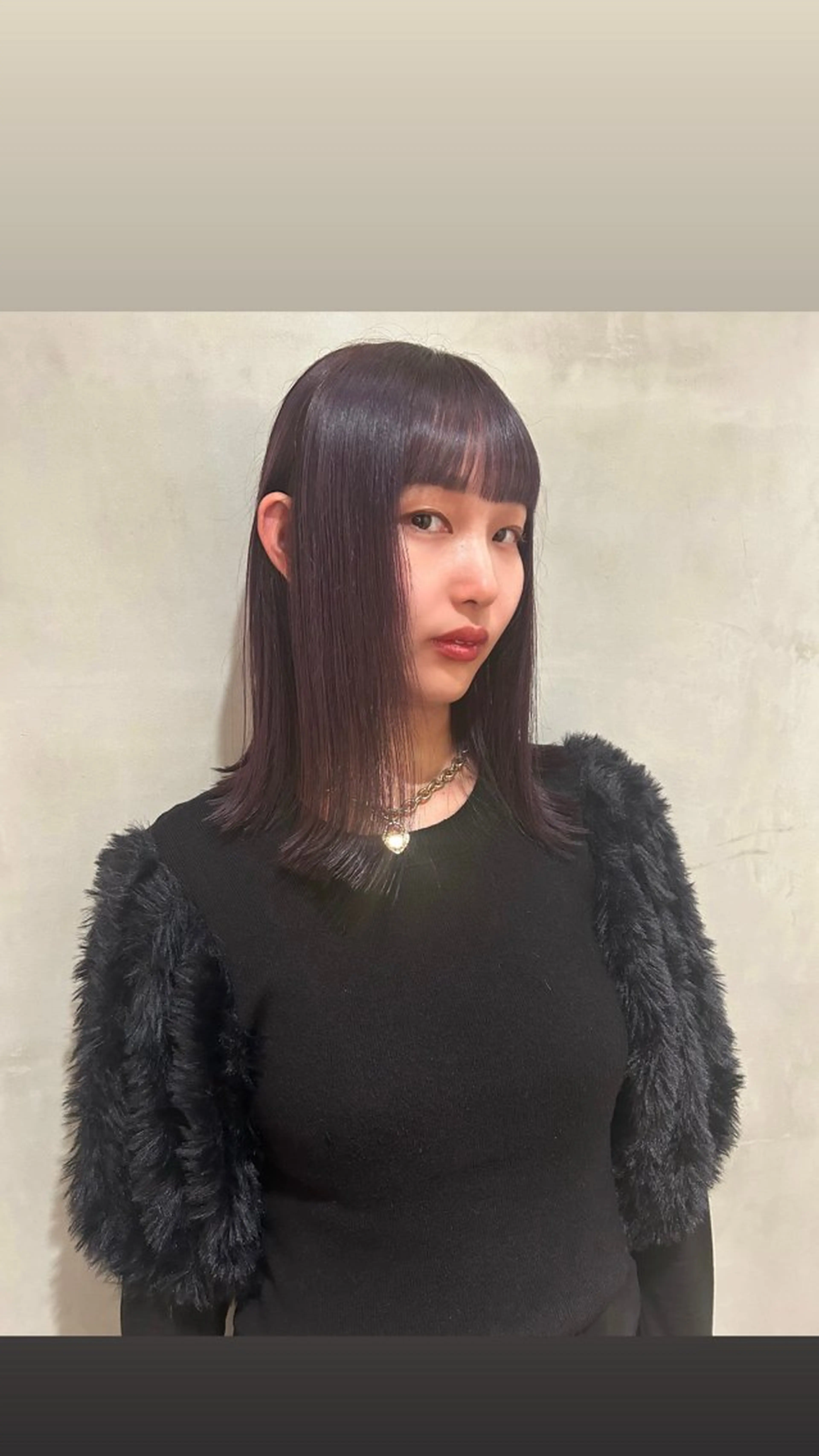 セミロング カラー カット ヘアカラー タナカ カナ🫧のヘアスタイル
