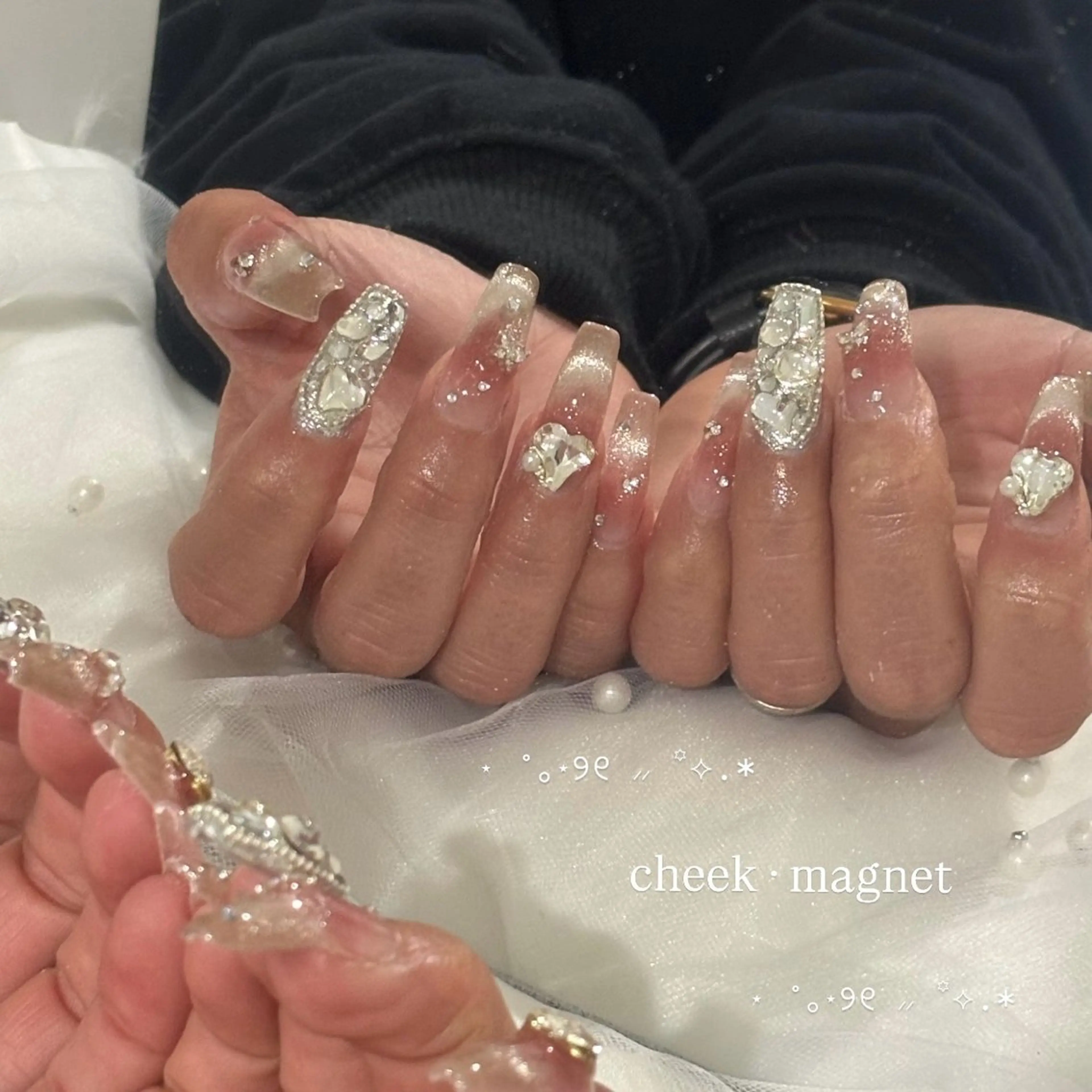 ネイル マグネットネイル 蓮見 空楽のネイルデザイン