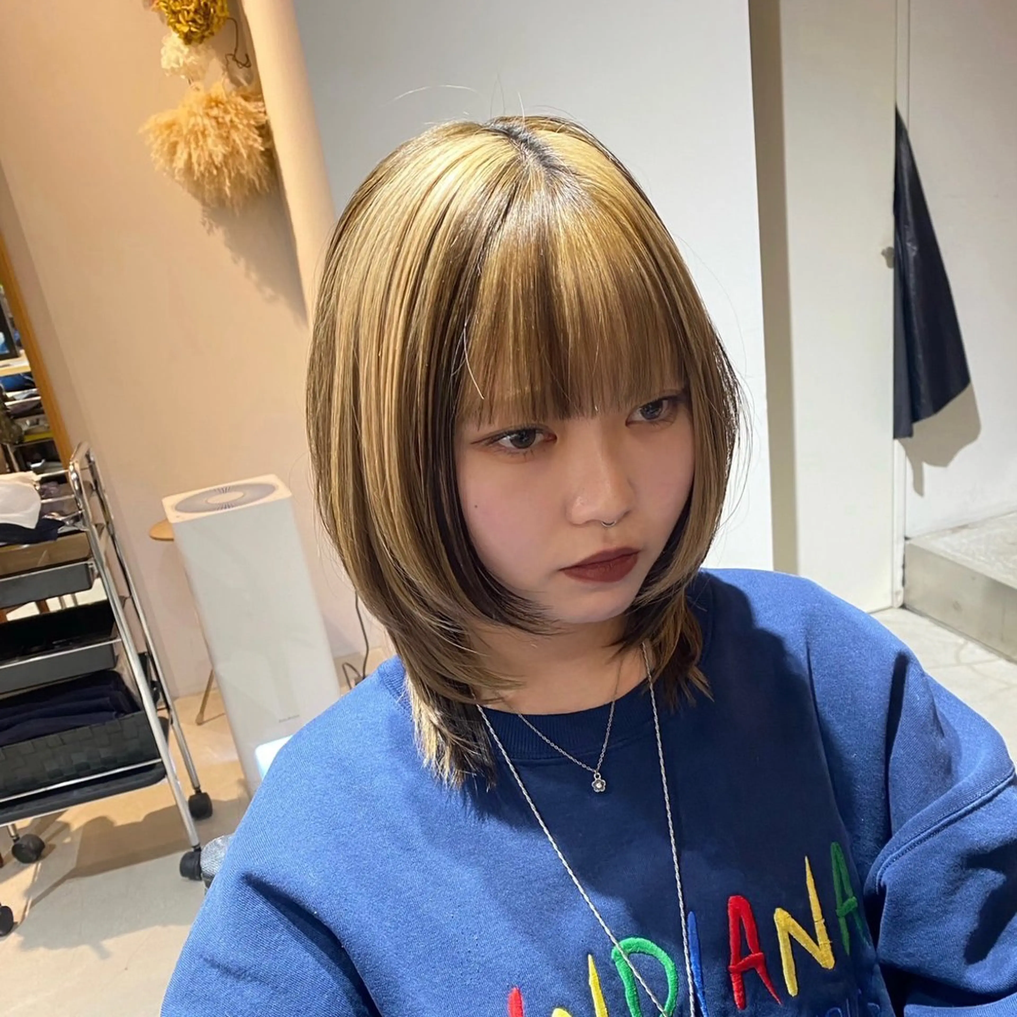 ミディアム レイヤーカット ウルフカット 山本 琴葉 /ボブ /切りっぱなしボブのヘアスタイル