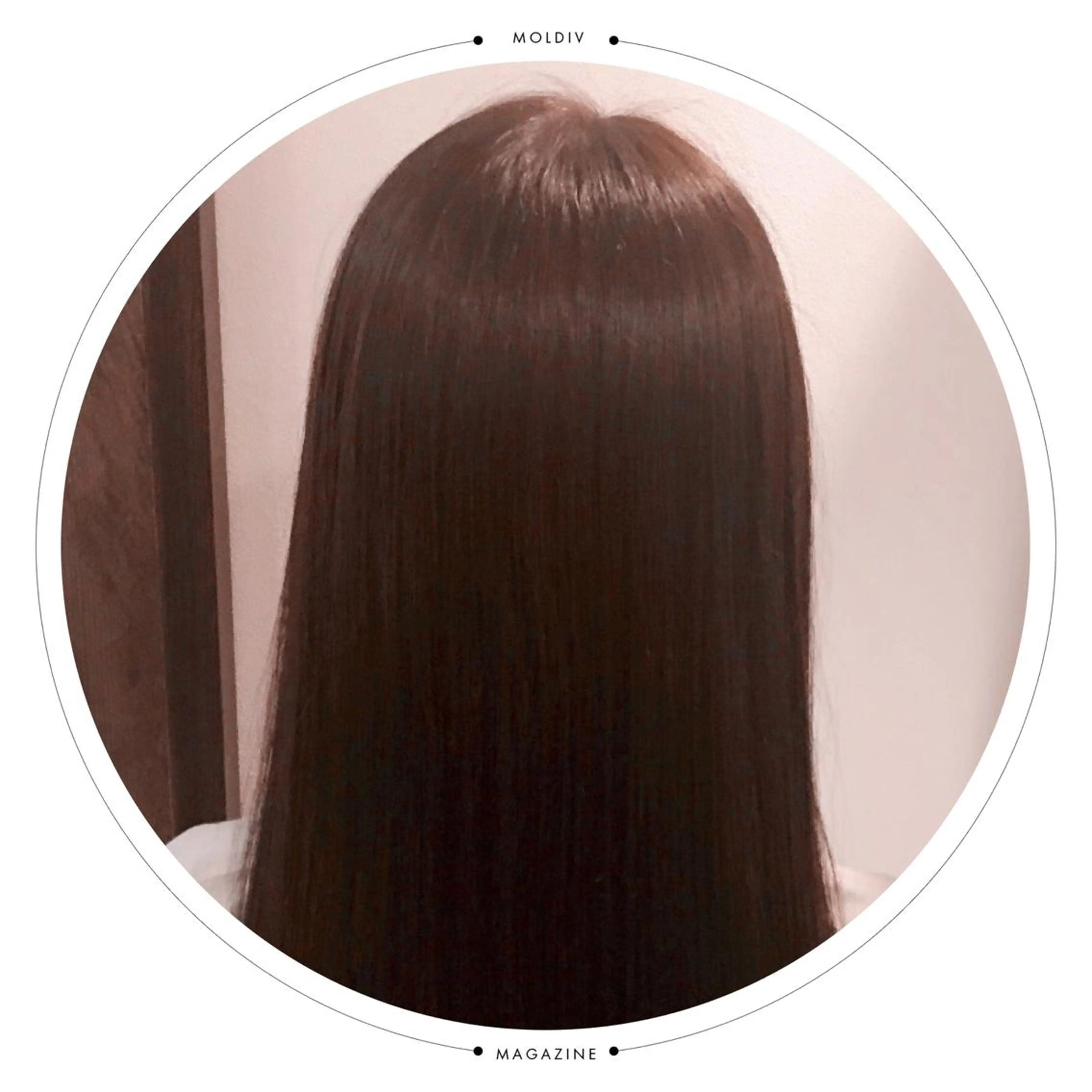 セミロング ロング カラー ネイビーカラー ピンクカラー ✨縮毛矯正✨髪質改善 ナカシマ ユミのヘアスタイル