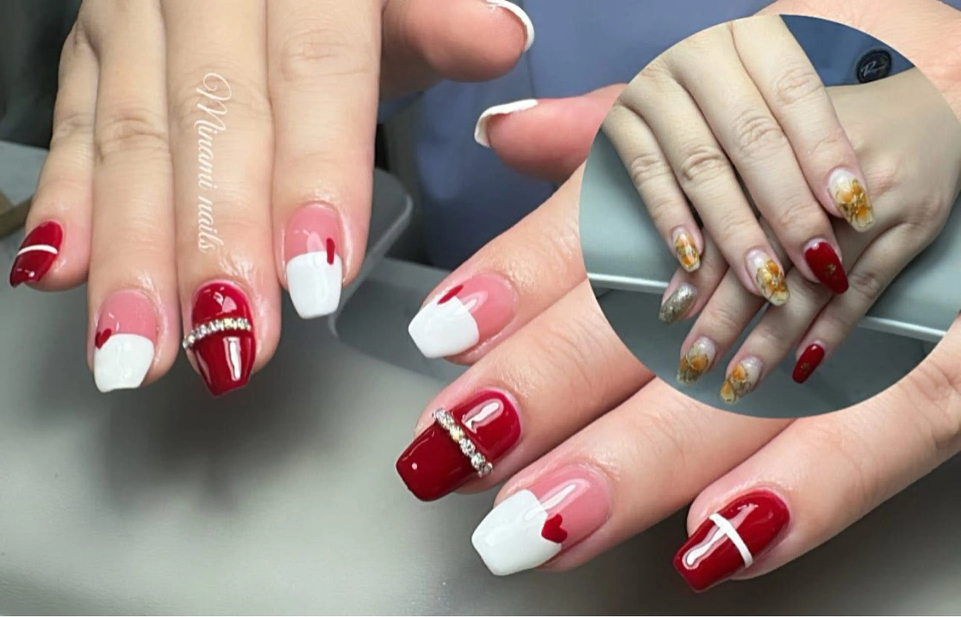 ネイル アートネイル オーロラネイル ガーリー キラキラネイル 韓国ネイル Minami Nailsのネイルデザイン