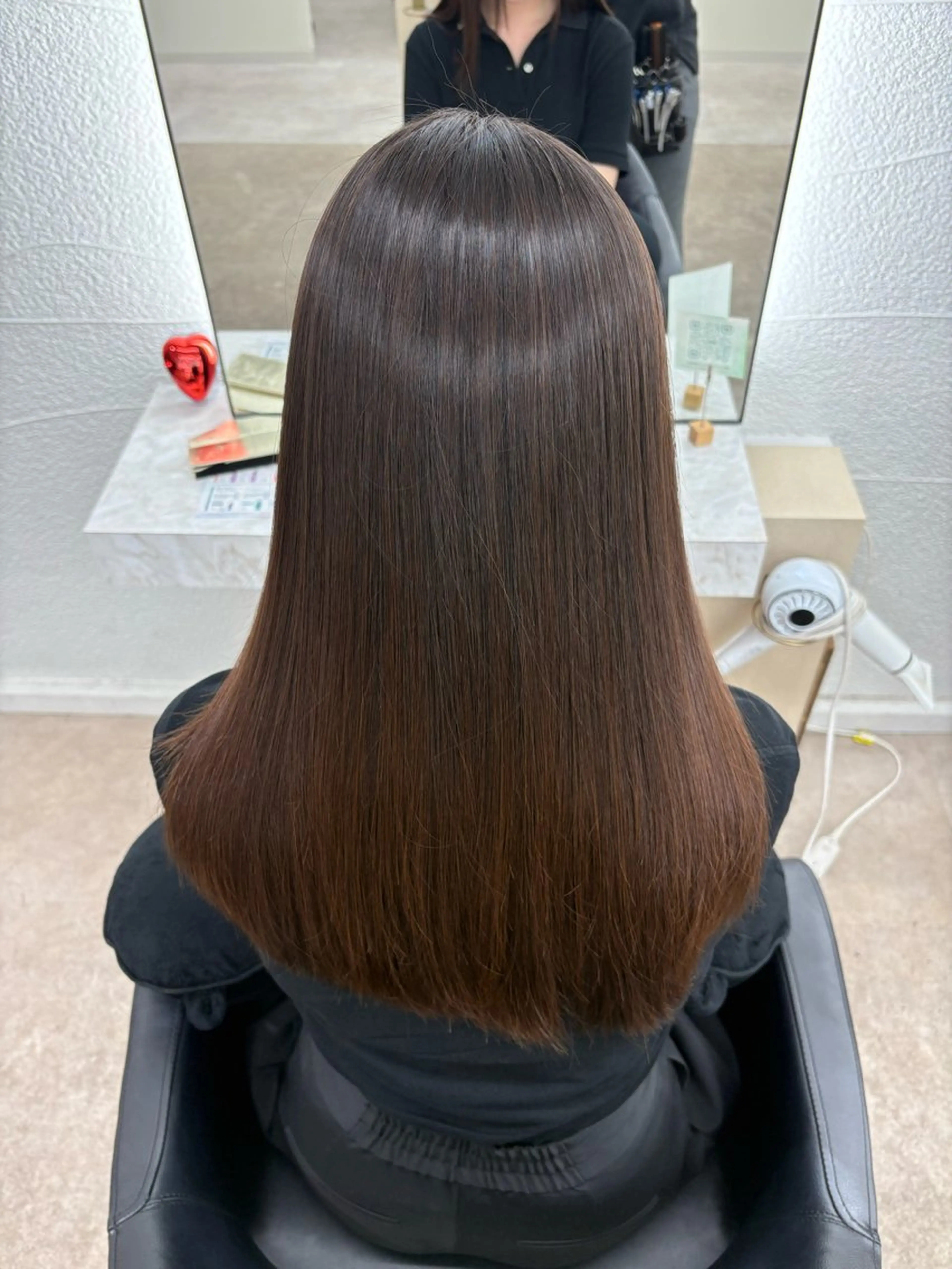 ロング 縮毛矯正 竹内 蓮のヘアスタイル