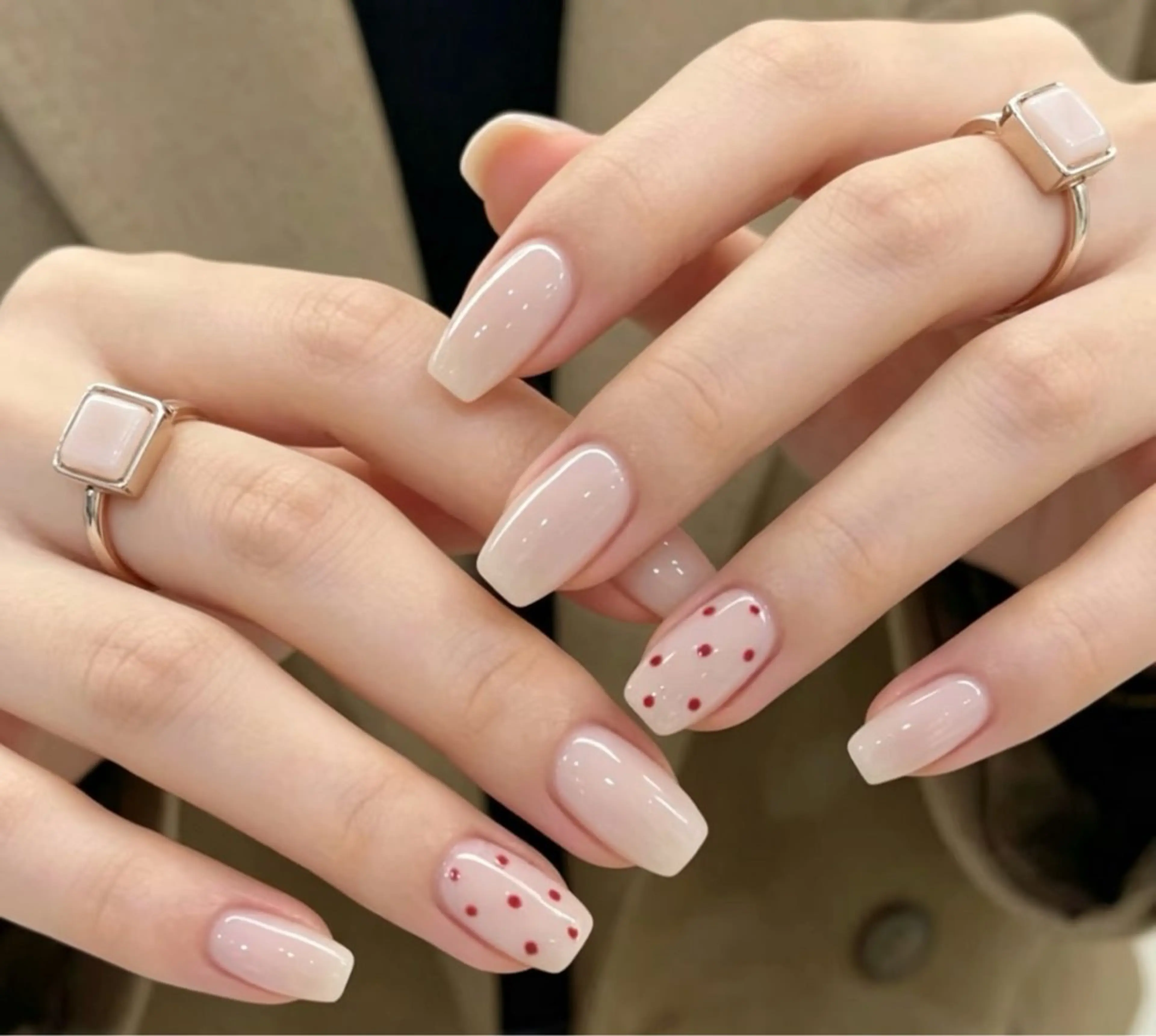 ネイル シンプルネイル 春ネイル ワンホンネイル ハンドネイル Rainbow Nailのネイルデザイン