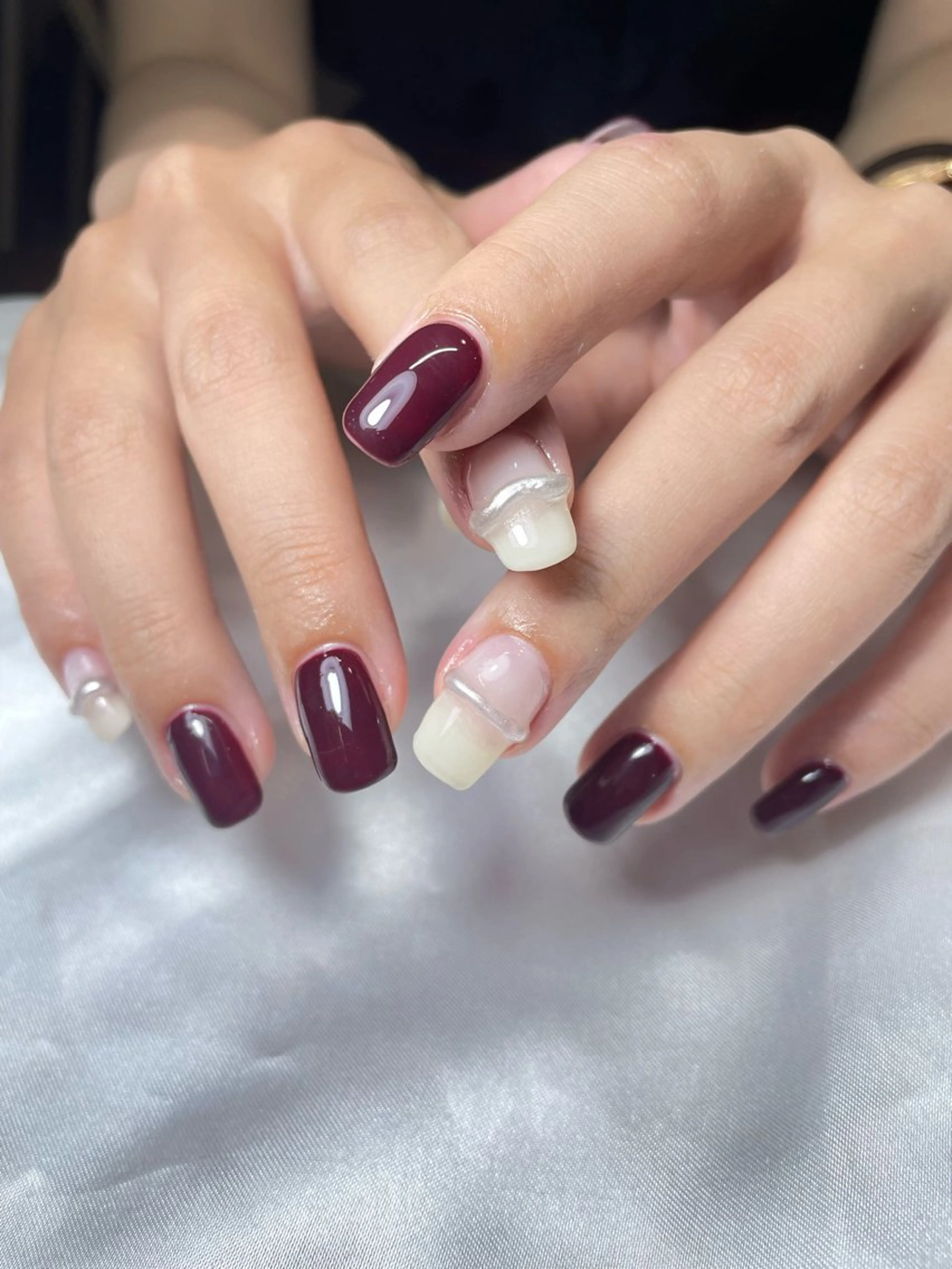ネイル ボルドー WATANABE MAYUMIのネイルデザイン