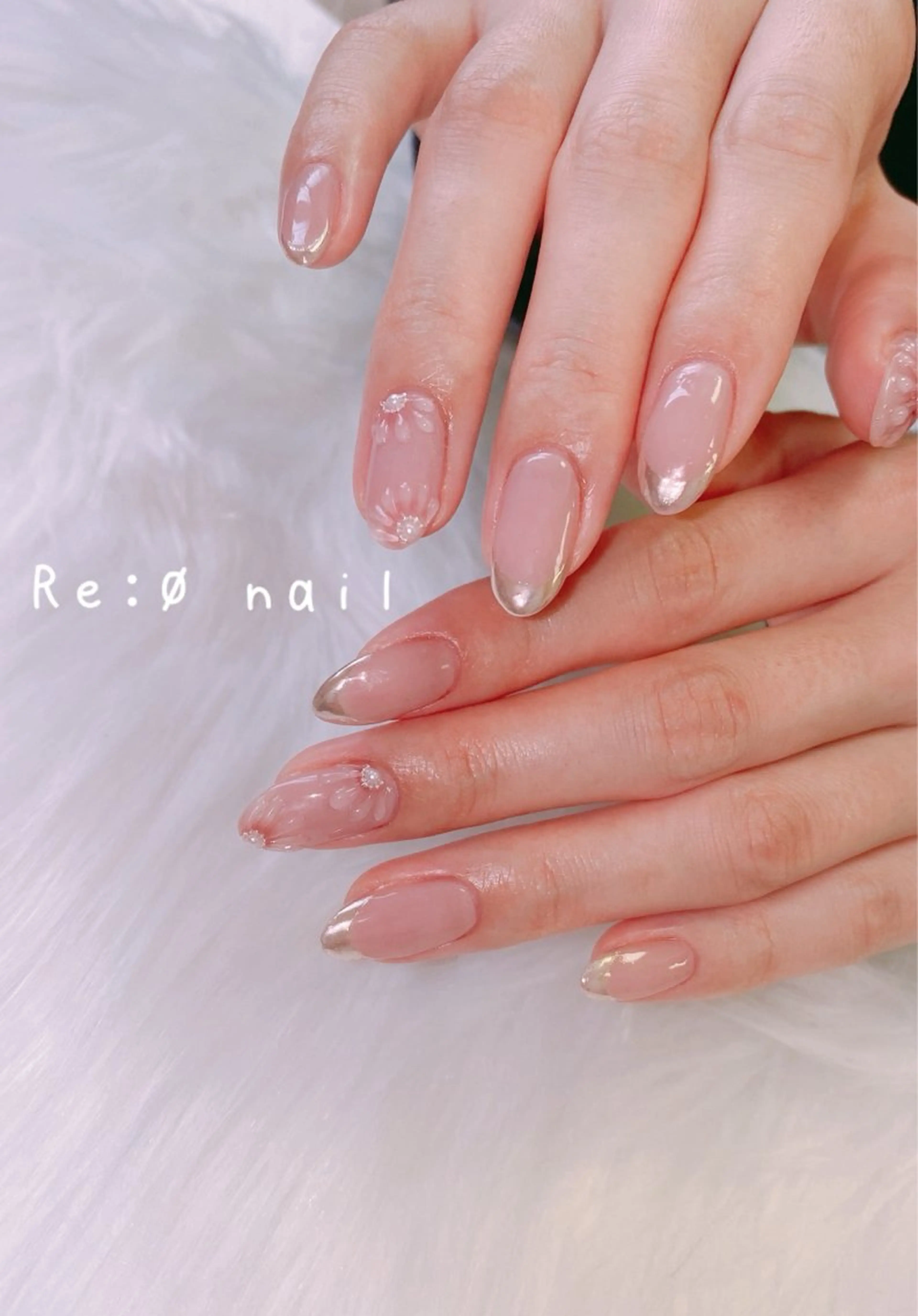 ネイル アートネイル ぷっくりネイル ハンドネイル Re:Ø nail 🩵TSUJIのネイルデザイン
