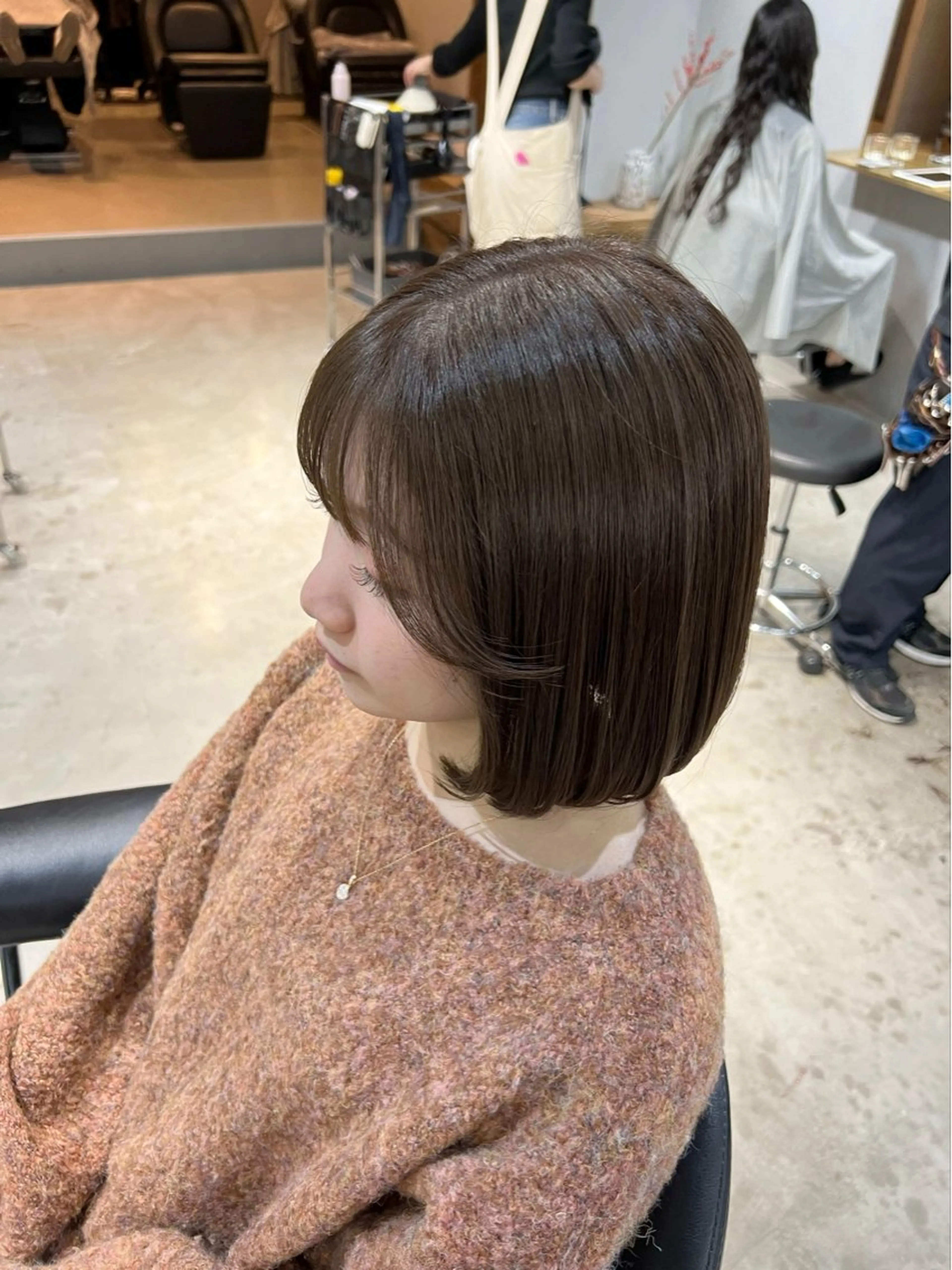 ショート カラー カット ヘアカラー トリートメント akane/ボブ /ブラウンベージュのヘアスタイル