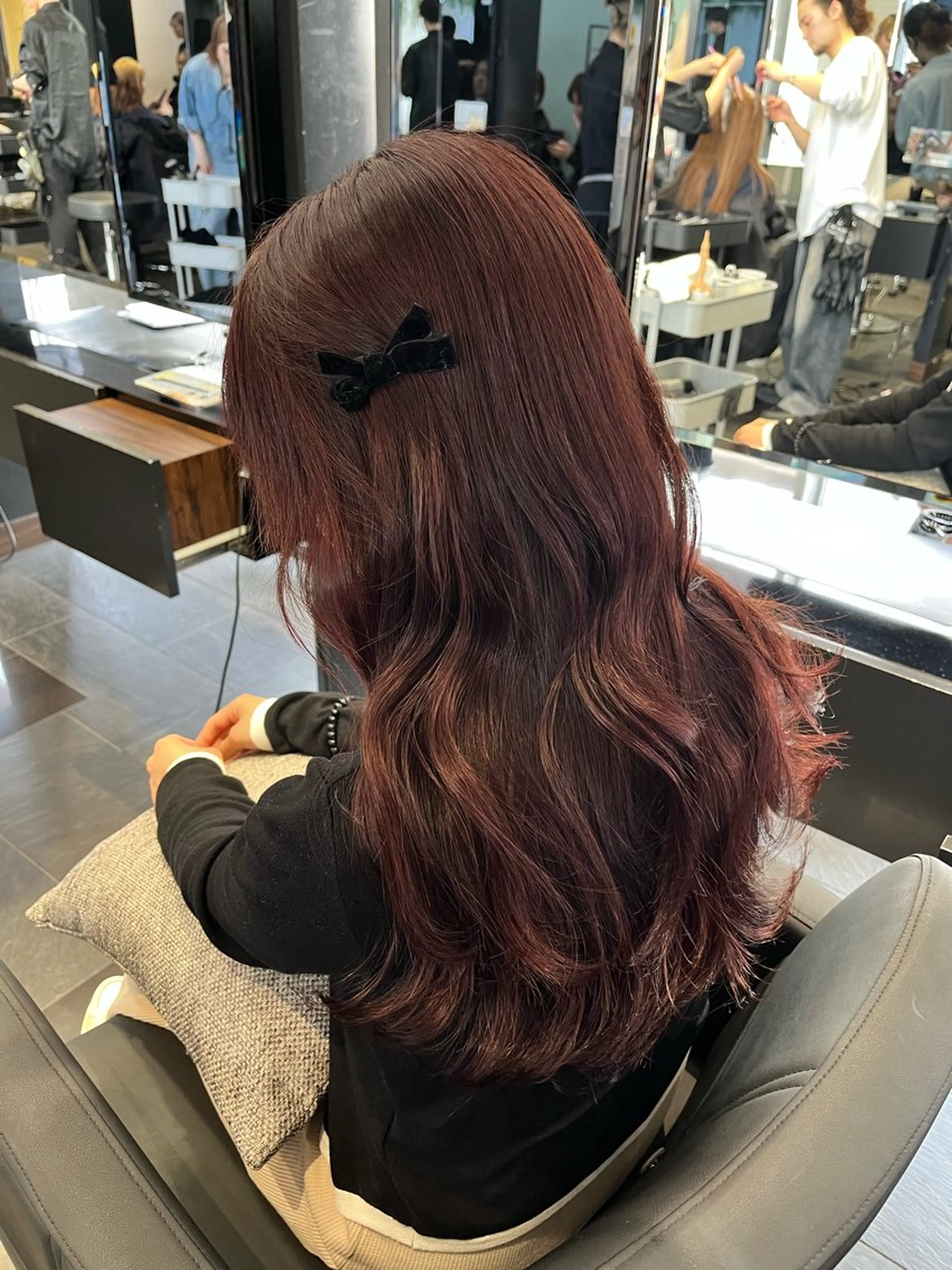 ミディアム カラー ヘアアレンジ ヘアカラー トリートメント i.+omotesando所属・🪞レイヤー/暖色カ ラー🧸mai🎀のヘアスタイル