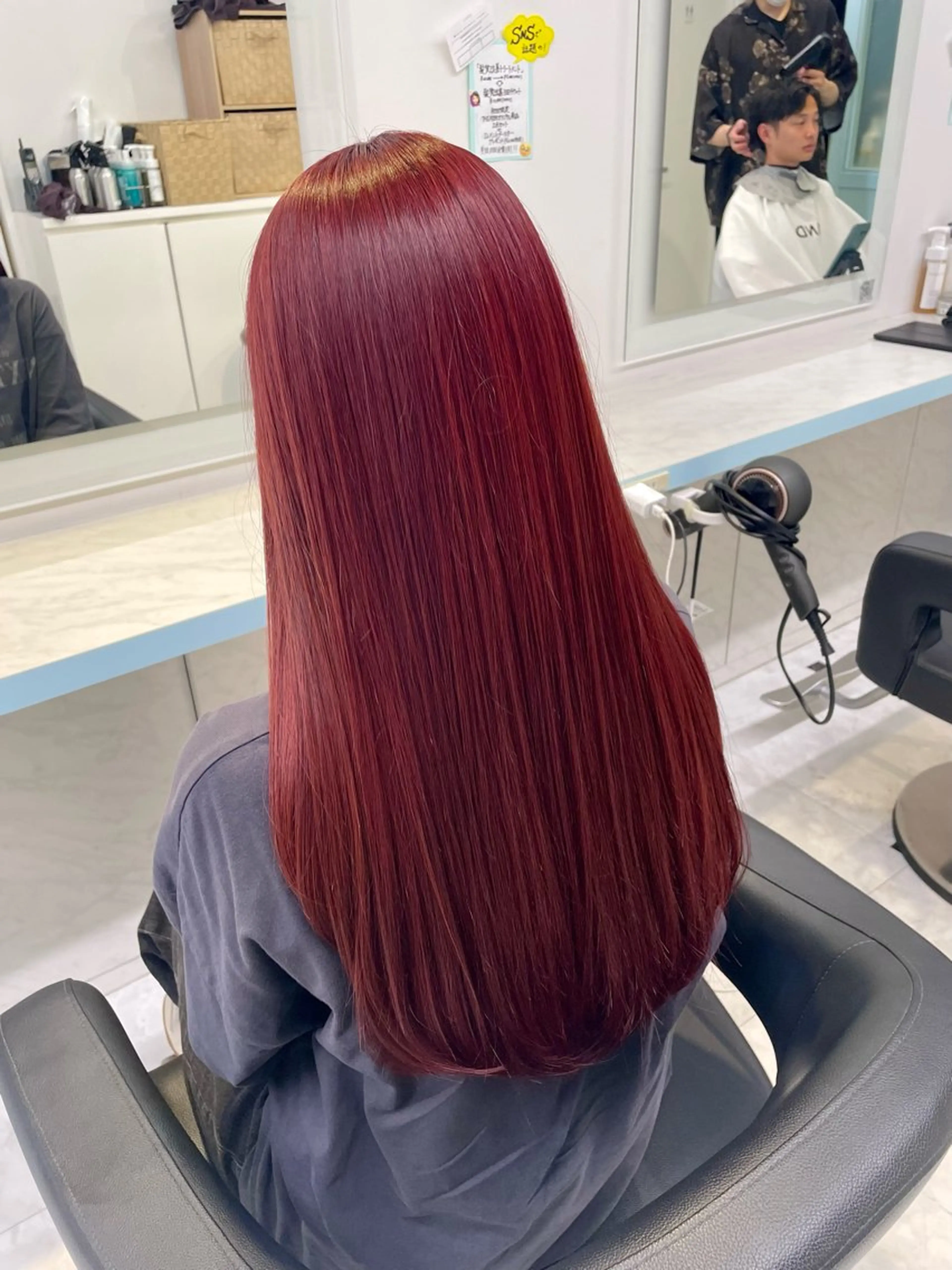 カラー ヘアカラー トリートメント ヘッドスパ ヘアセット 🇰🇷韓流暖色ヘア 🍒saaya🍒のヘアスタイル