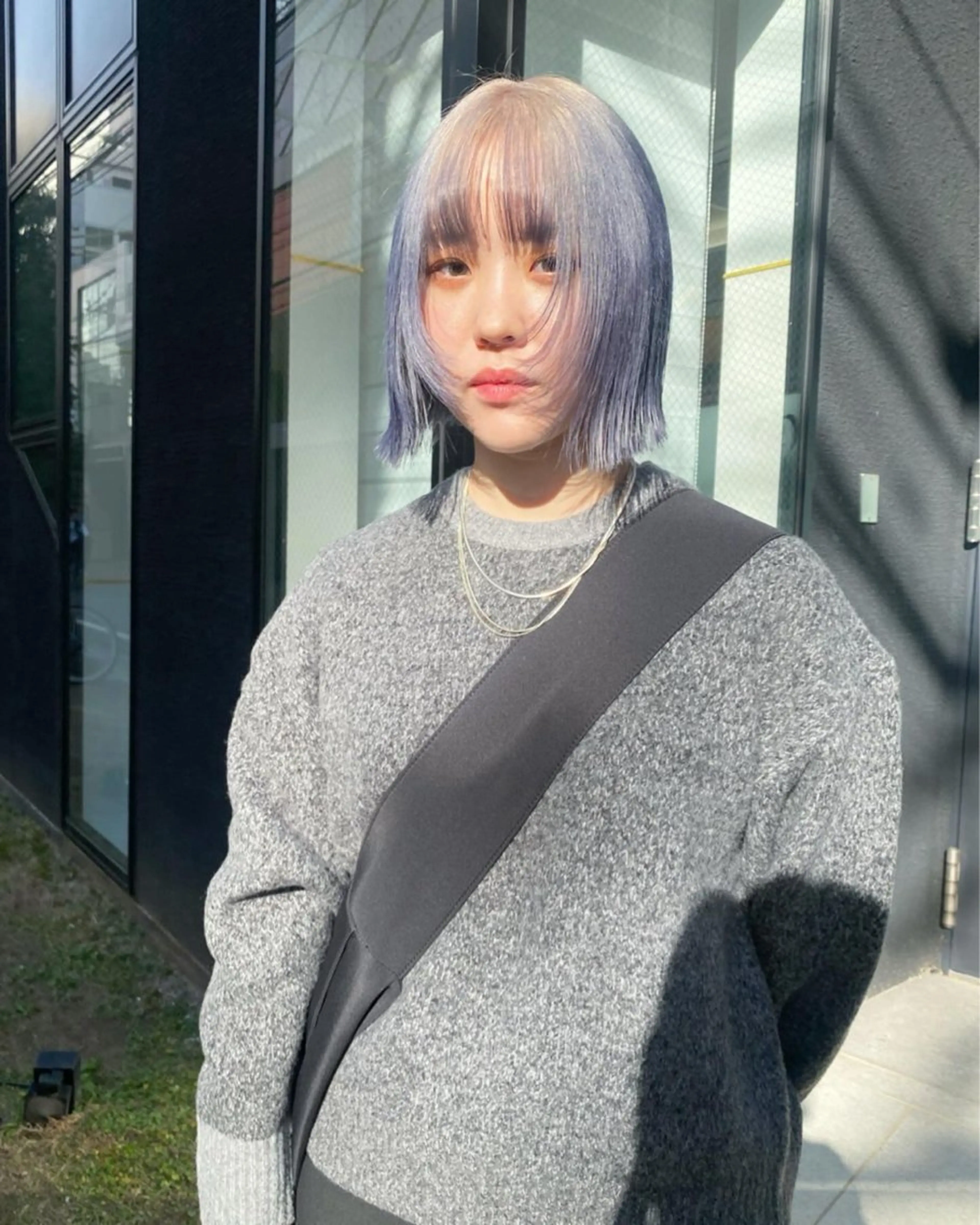 ミディアム カット ヘアカラー トリートメント qpula クプラのヘアスタイル