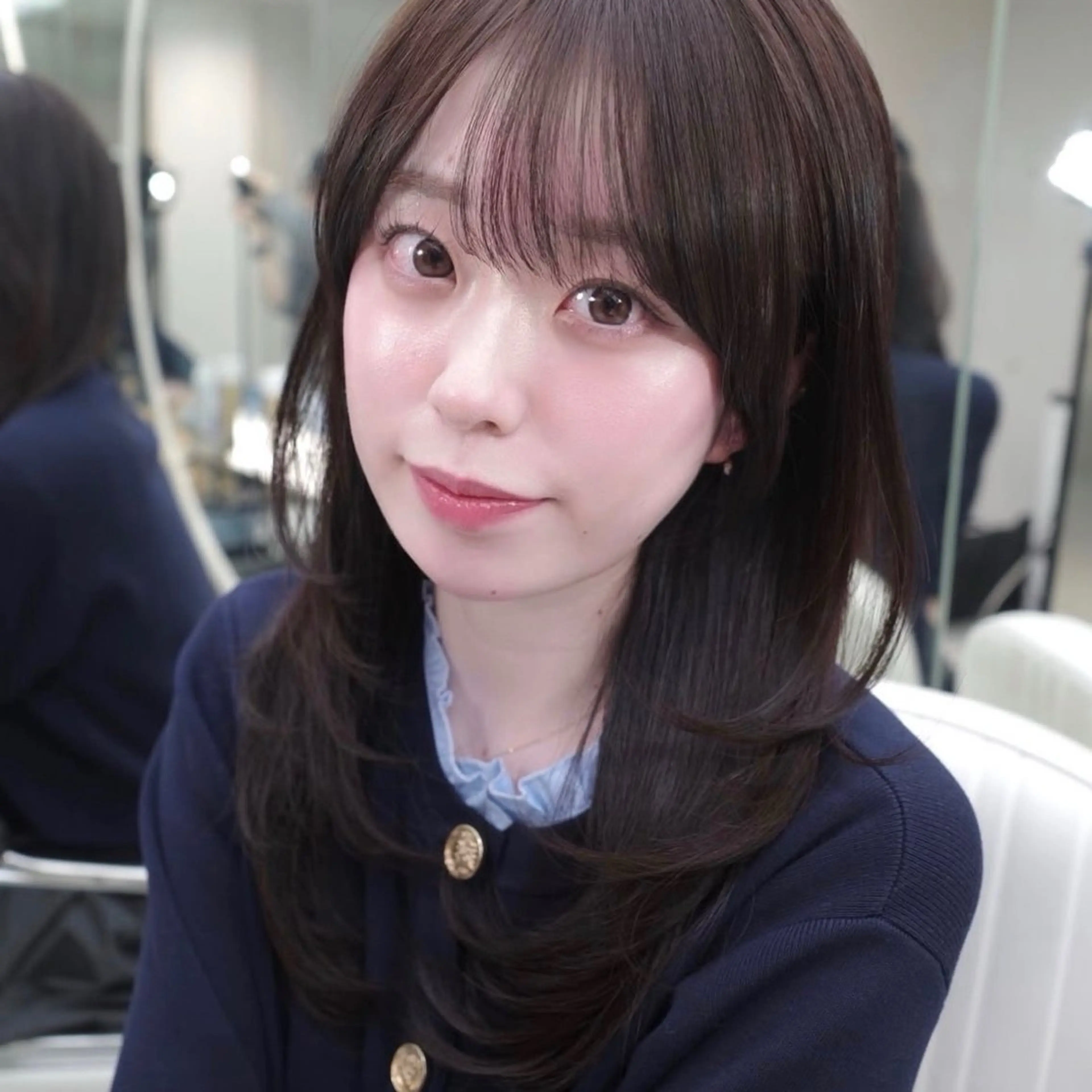 セミロング くびれヘア 顔周りカット ハイレイヤー 韓国風ヘア レイヤーカット カット トリートメント 🫧Nao/ 大宮ハイレイヤー🫧のヘアスタイル
