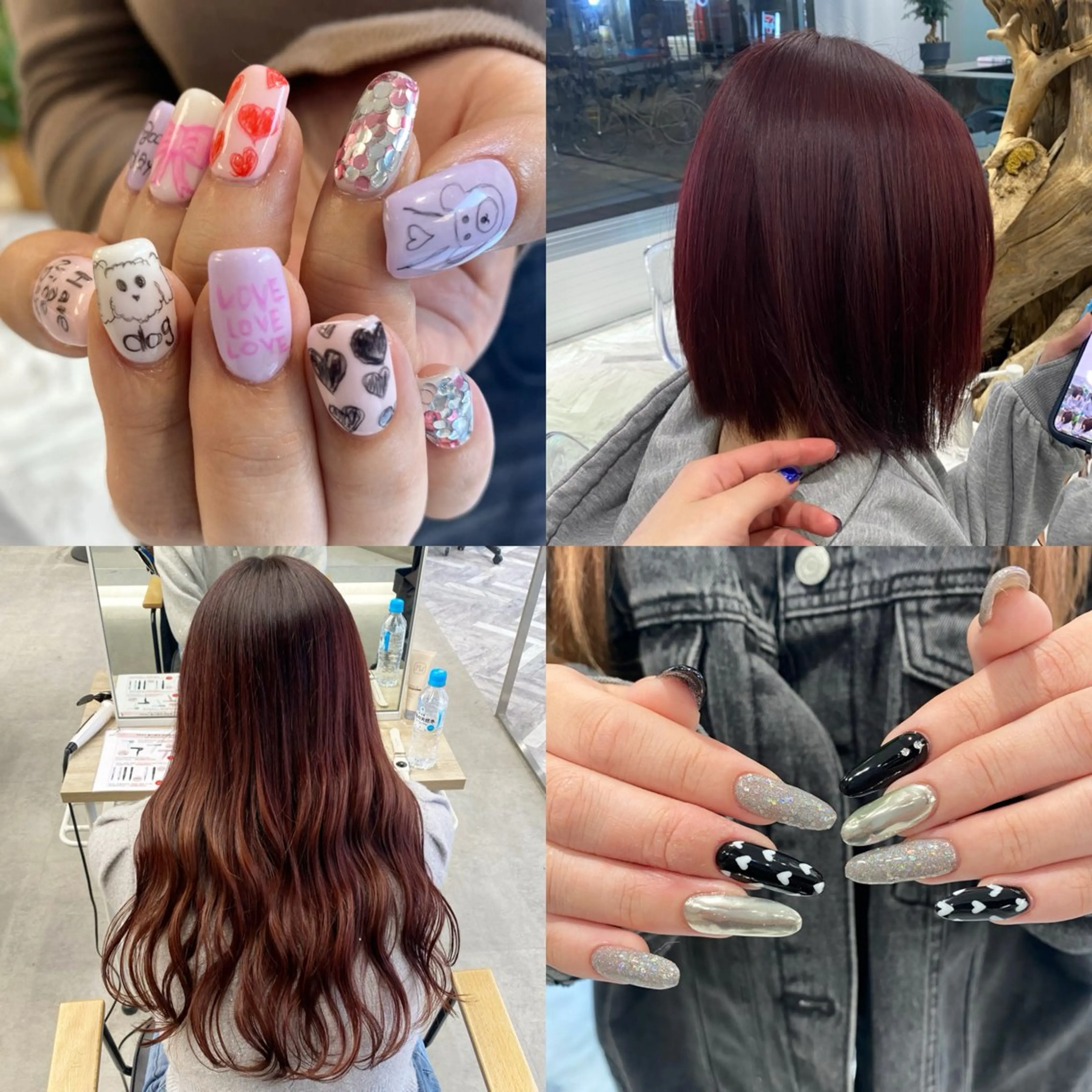 カラー カンナ【Y2Kネイル /コーンロウ】のネイルデザイン