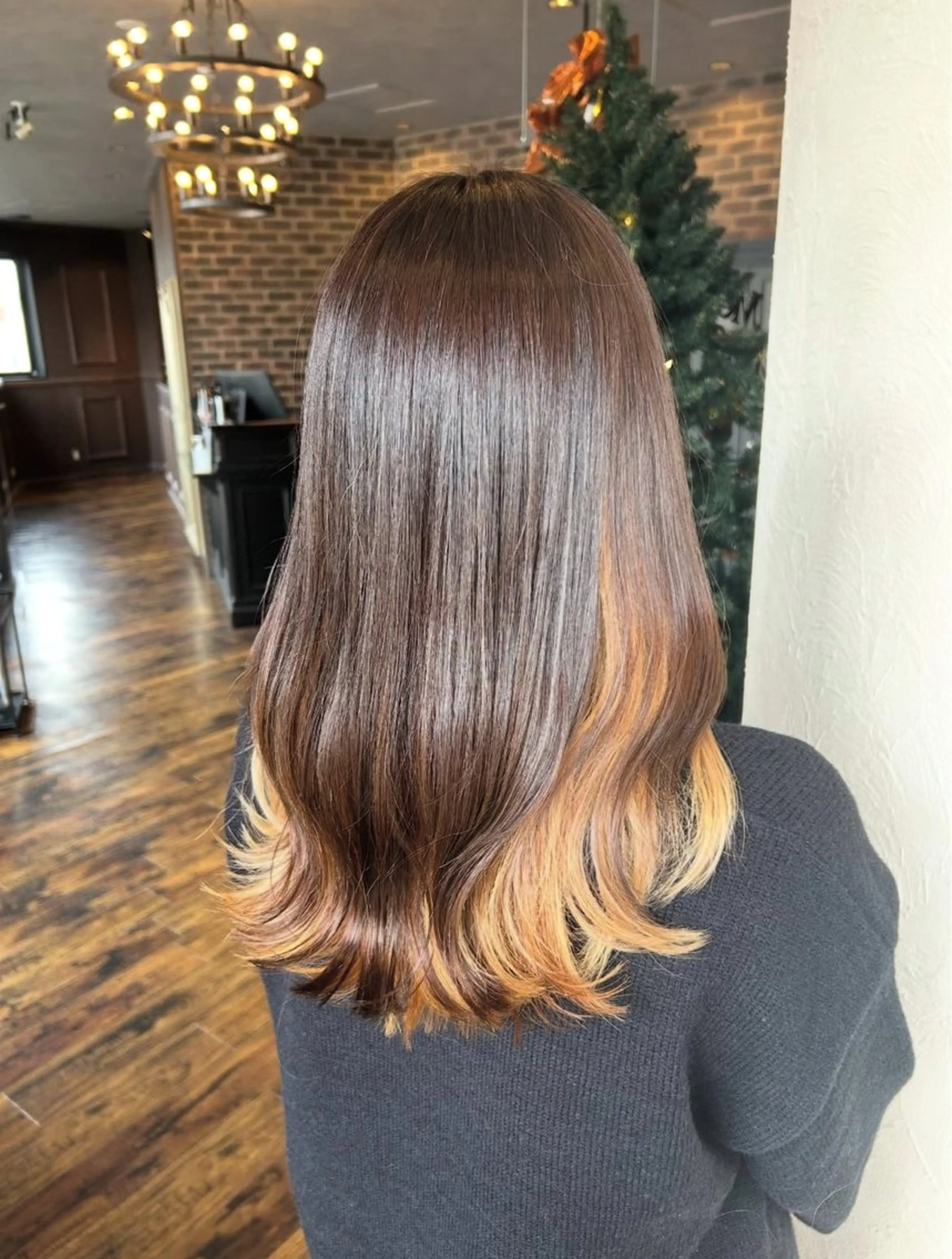 ミディアム カラー ヘアアレンジ カット ヘアカラー トリートメント 🌿Rina 🌙当日予約OK🌙のヘアスタイル