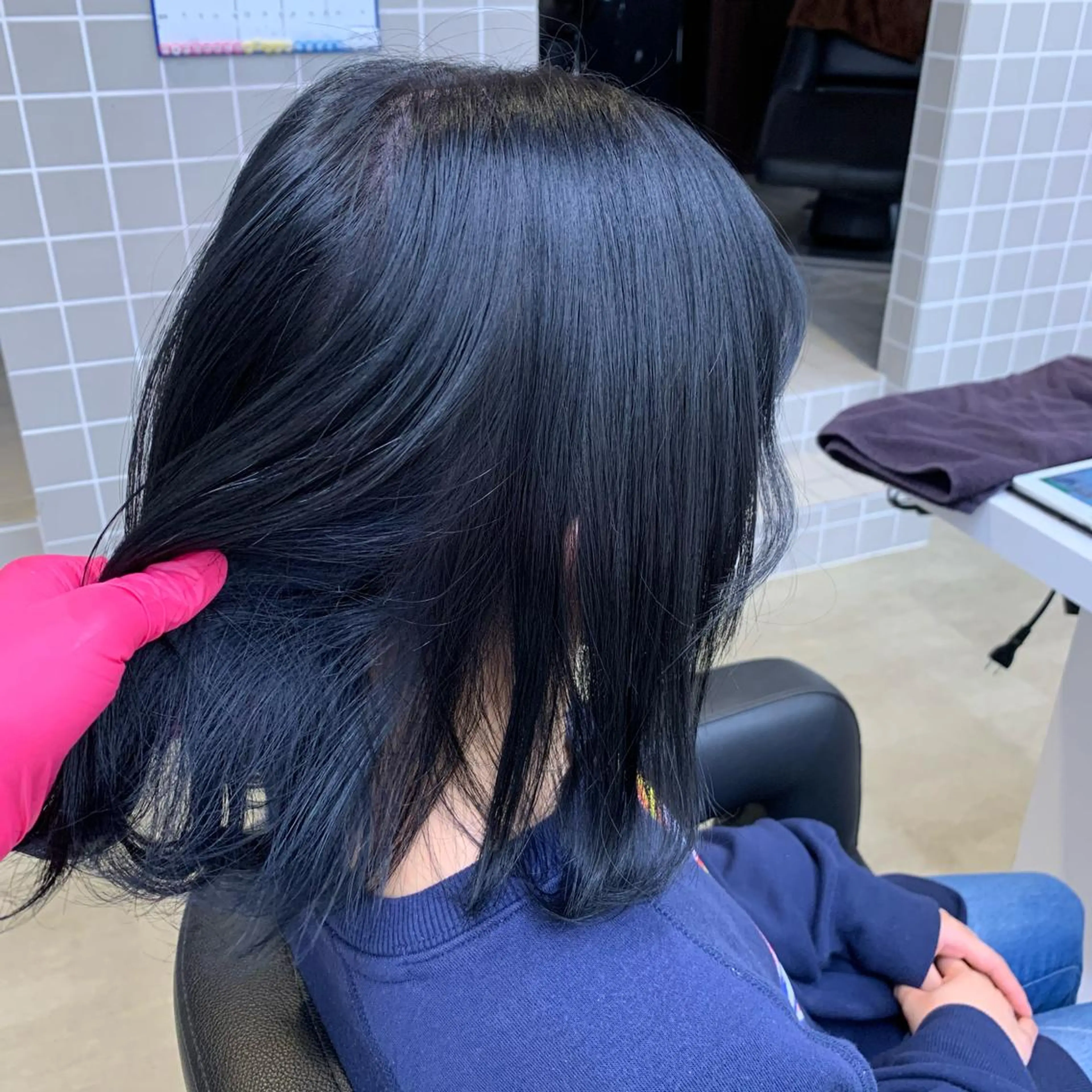 ミディアム カラー パーマ ヘアアレンジ メンズ マツエク・マツパ neon hair所属・🩵 JURI🩵のヘアスタイル