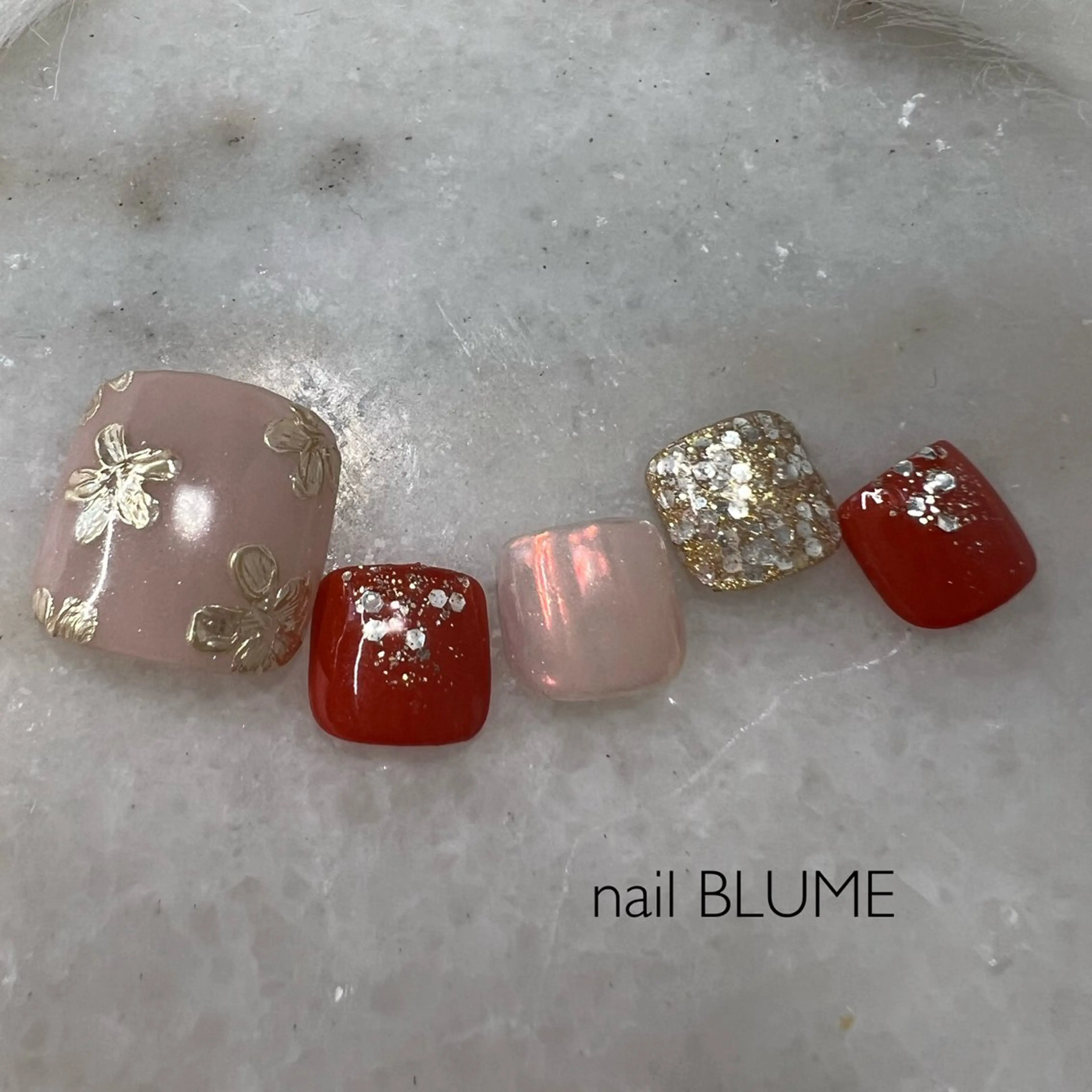 ネイル アートネイル フットネイル フットネイル BLUME yukiのネイルデザイン