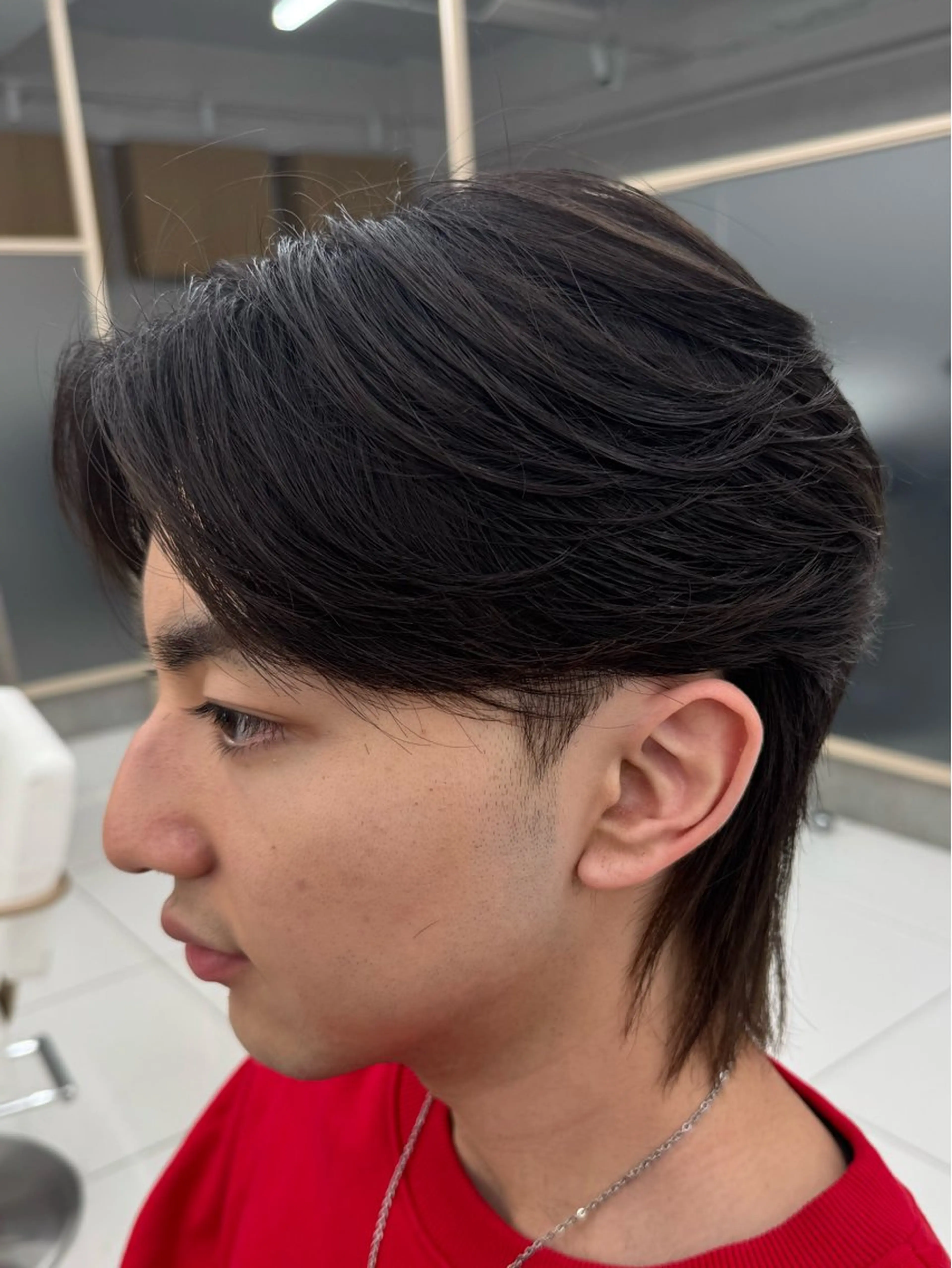 キッズ カット 韓国レイヤー/ 顔まわり/西野和裕のヘアスタイル