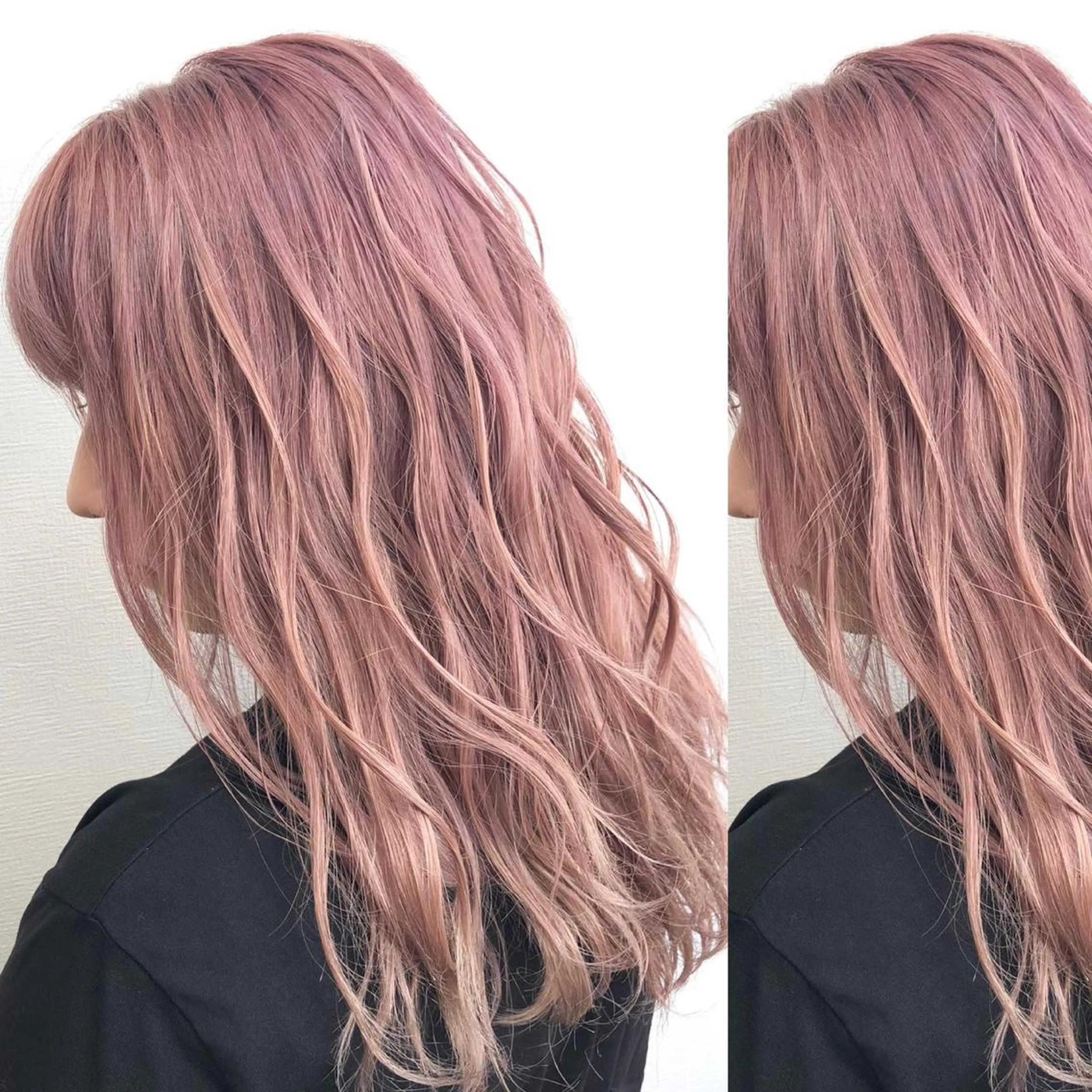 ロング カラー ヘアアレンジ 韓国レイヤーカット/ 儚げカラーチナツのヘアスタイル