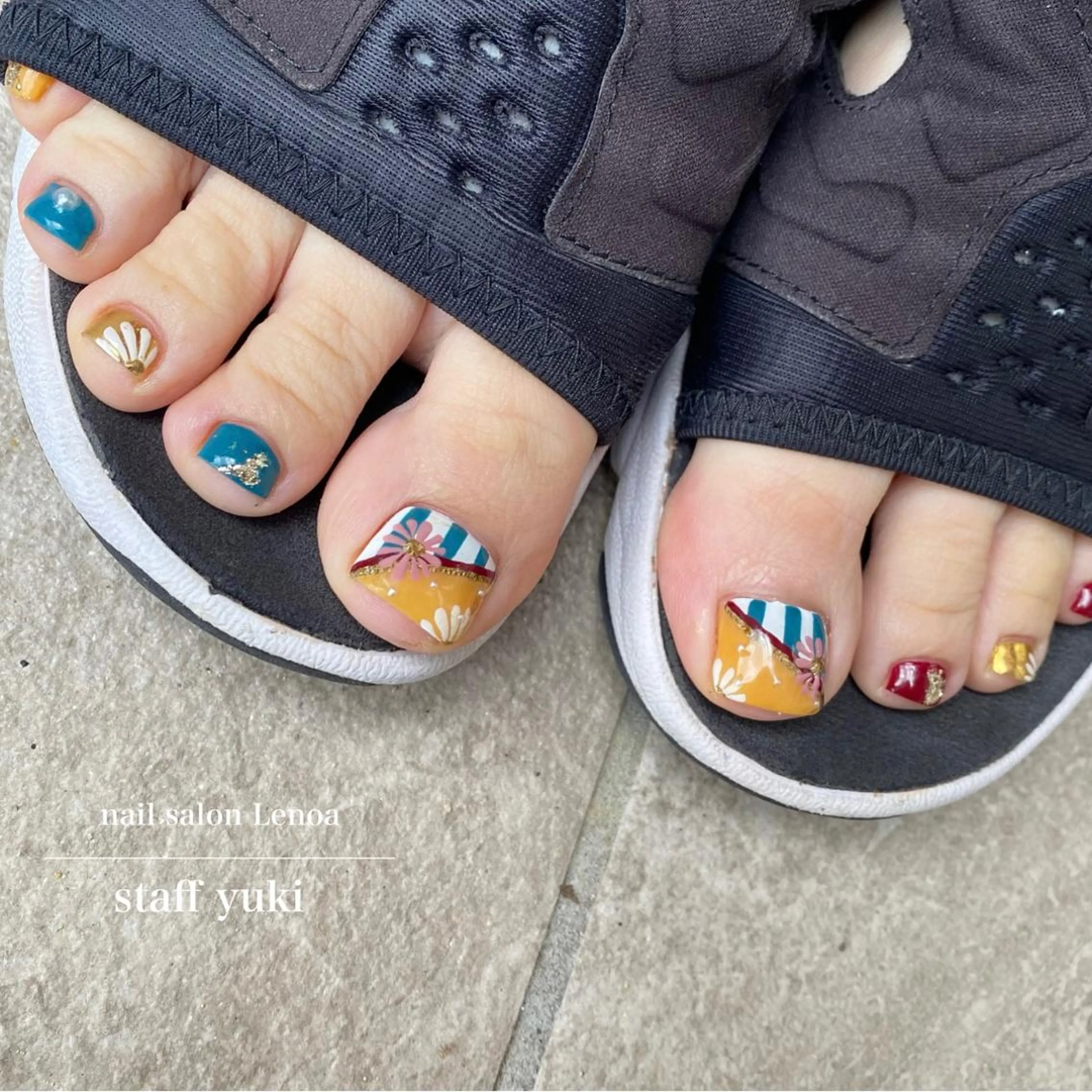 ネイル フットネイル Lenoa Yukiのネイルデザイン