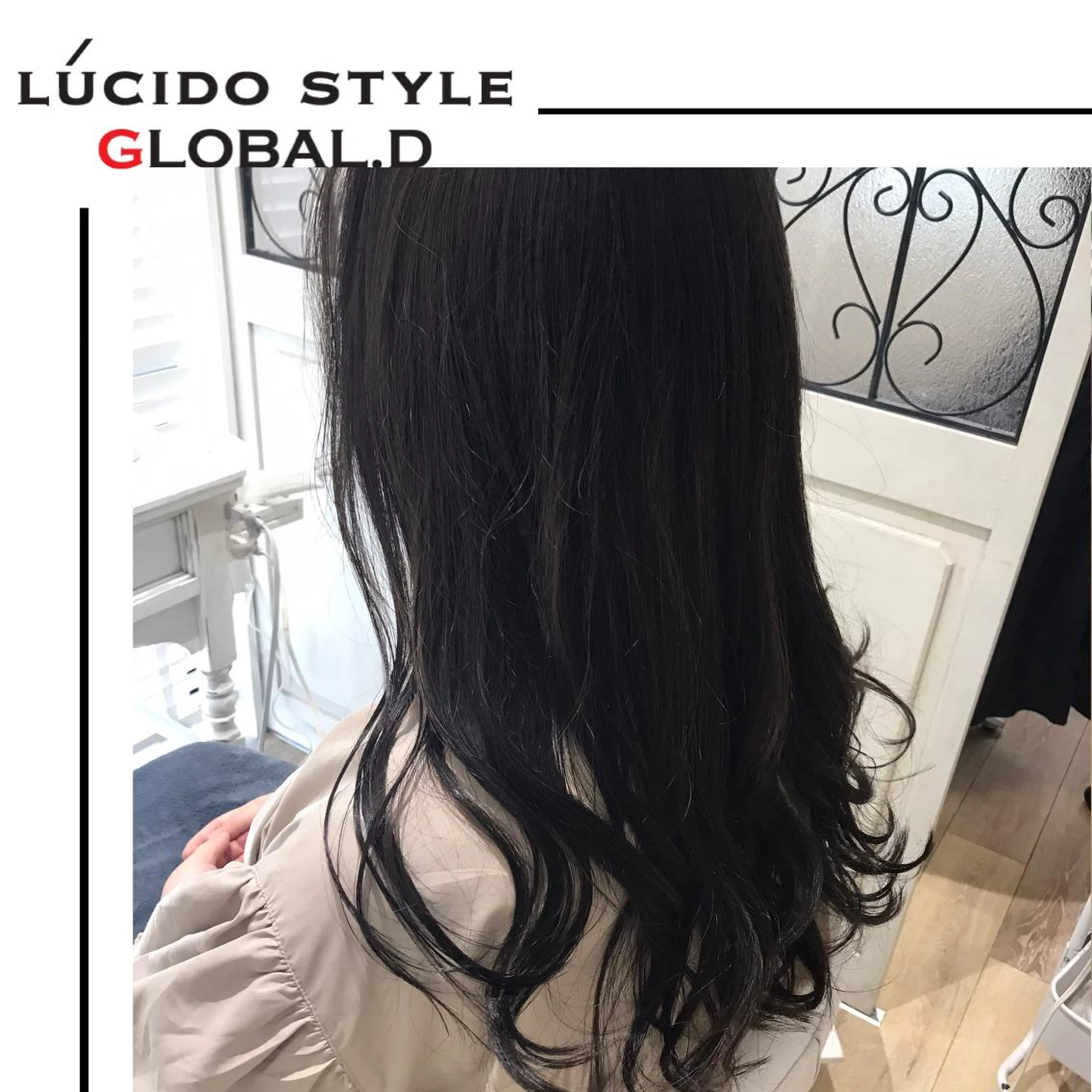 ロング カラー パーマ Lall  You 大阪所属・🥛洒落髪小顔cut なら龍崎🥛のヘアスタイル