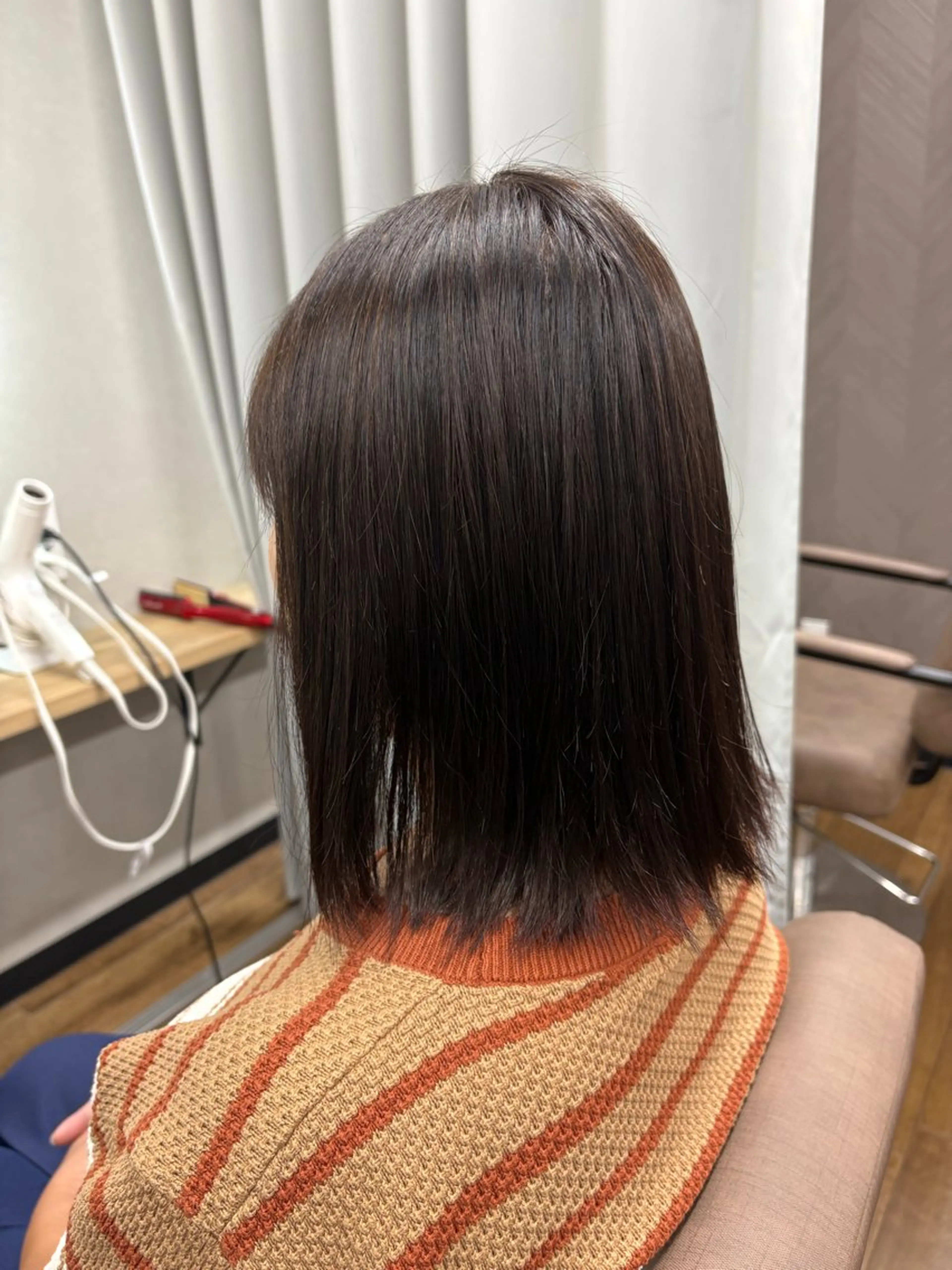 ミディアム 縮毛矯正 TELA HAIR 幕張本郷店　千尋のヘアスタイル
