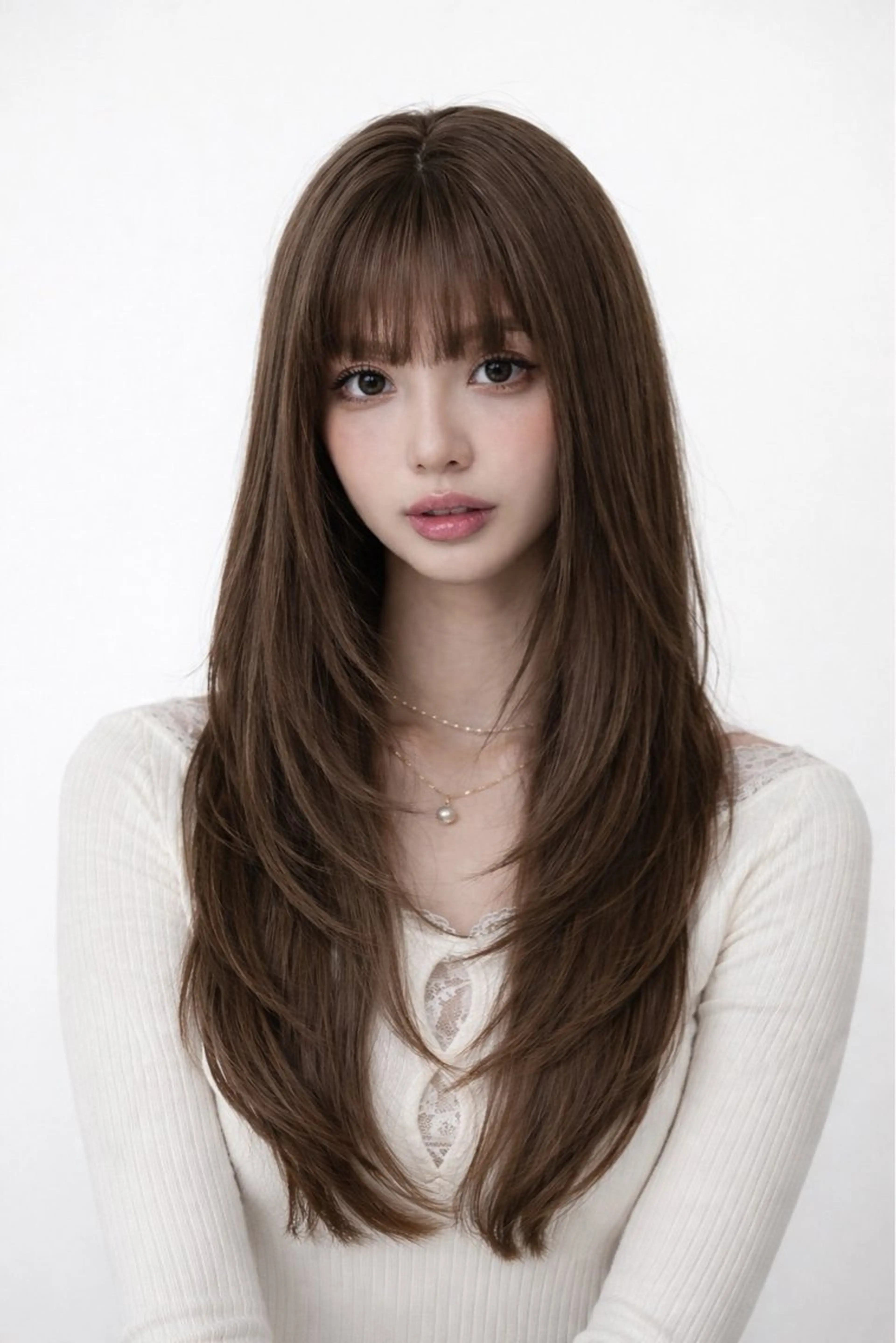ロング レイヤー/前髪顔周り COA/Minamiのヘアスタイル