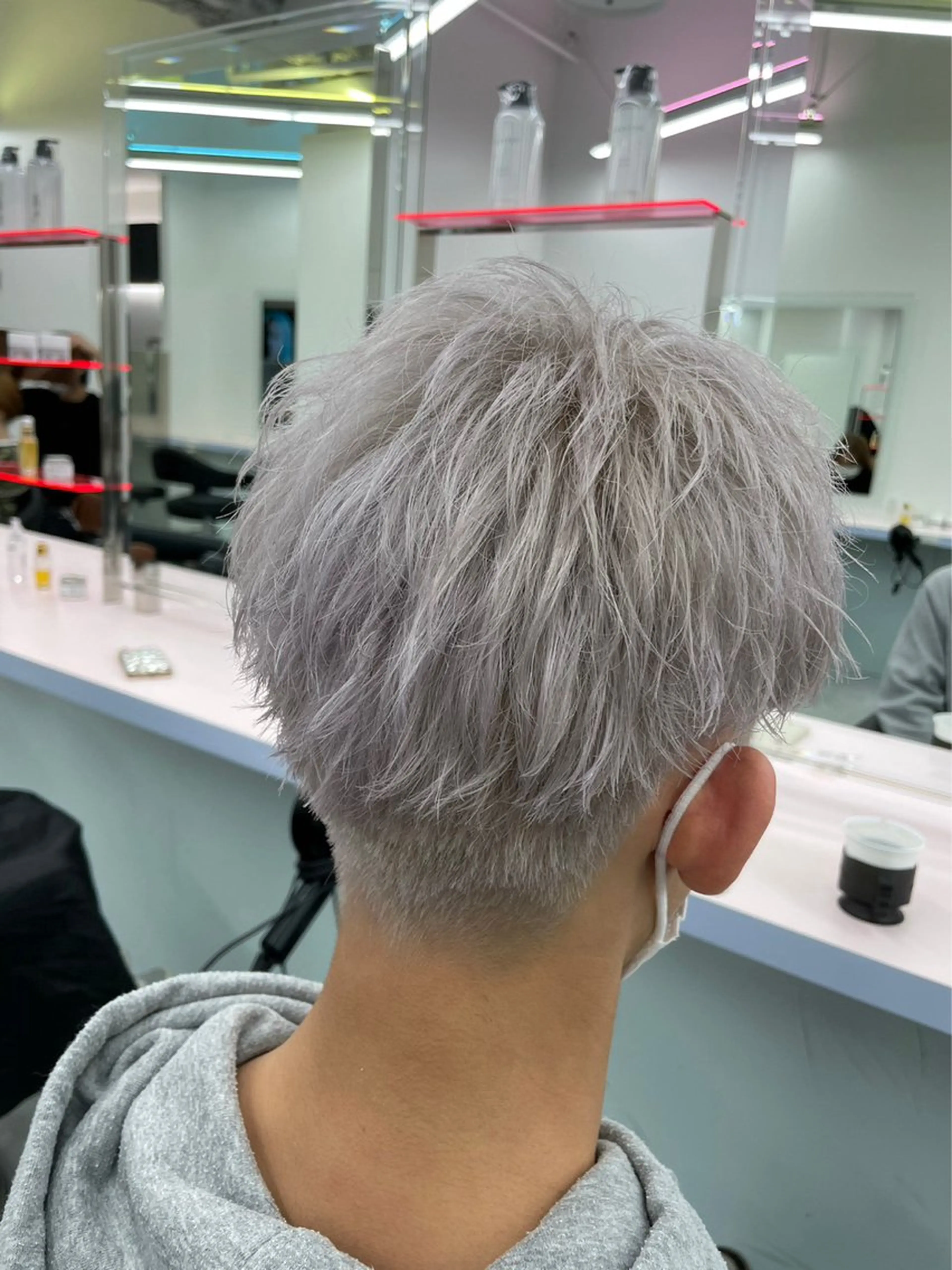 カラー パーマ ヘアアレンジ メンズ 🤍透明感カラー🤍 似合わせ🤍AINEのヘアスタイル