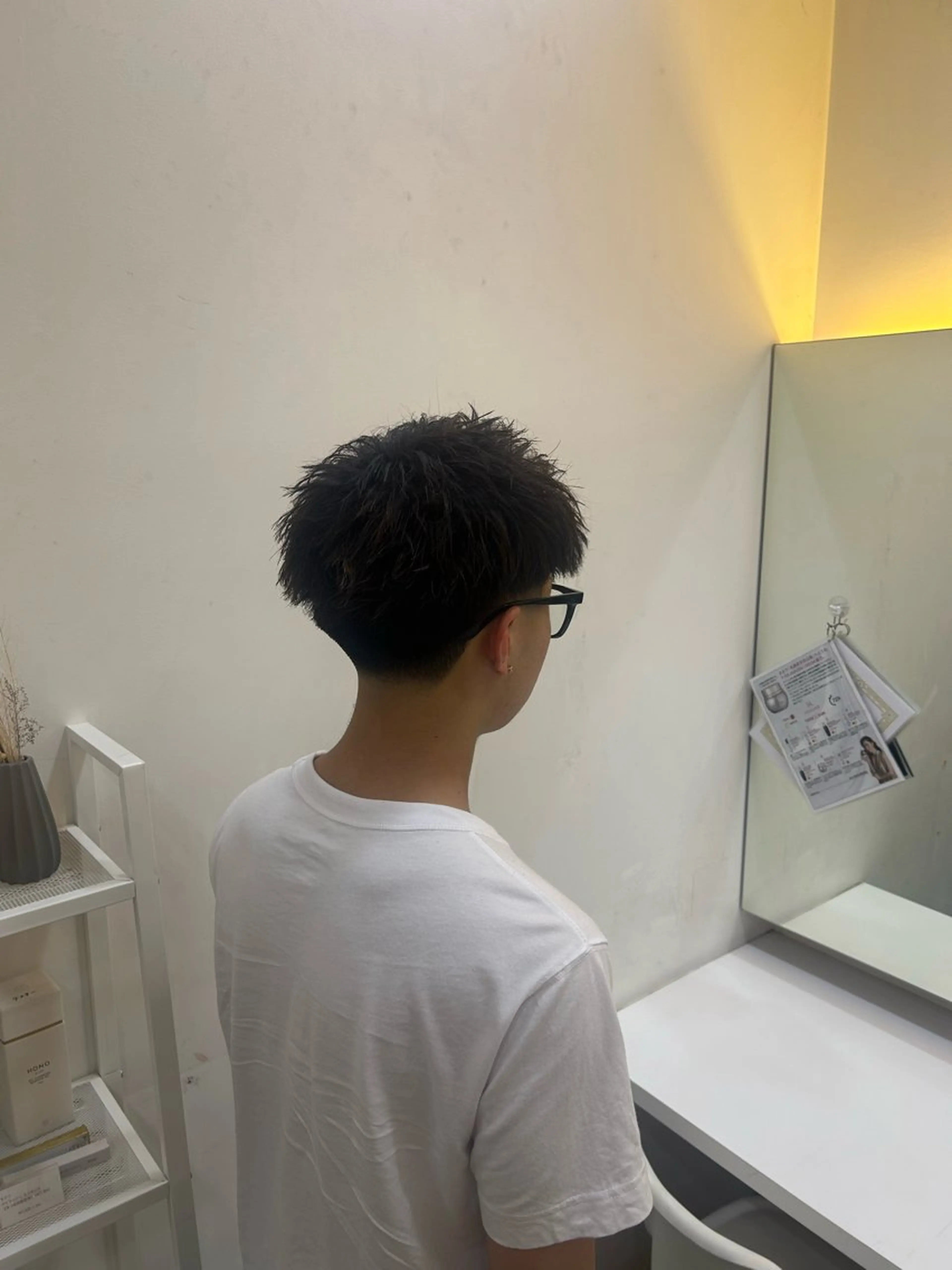 ショート メンズ ショートヘア メンズパーマ/ 縮毛矯正特化　Tumのヘアスタイル