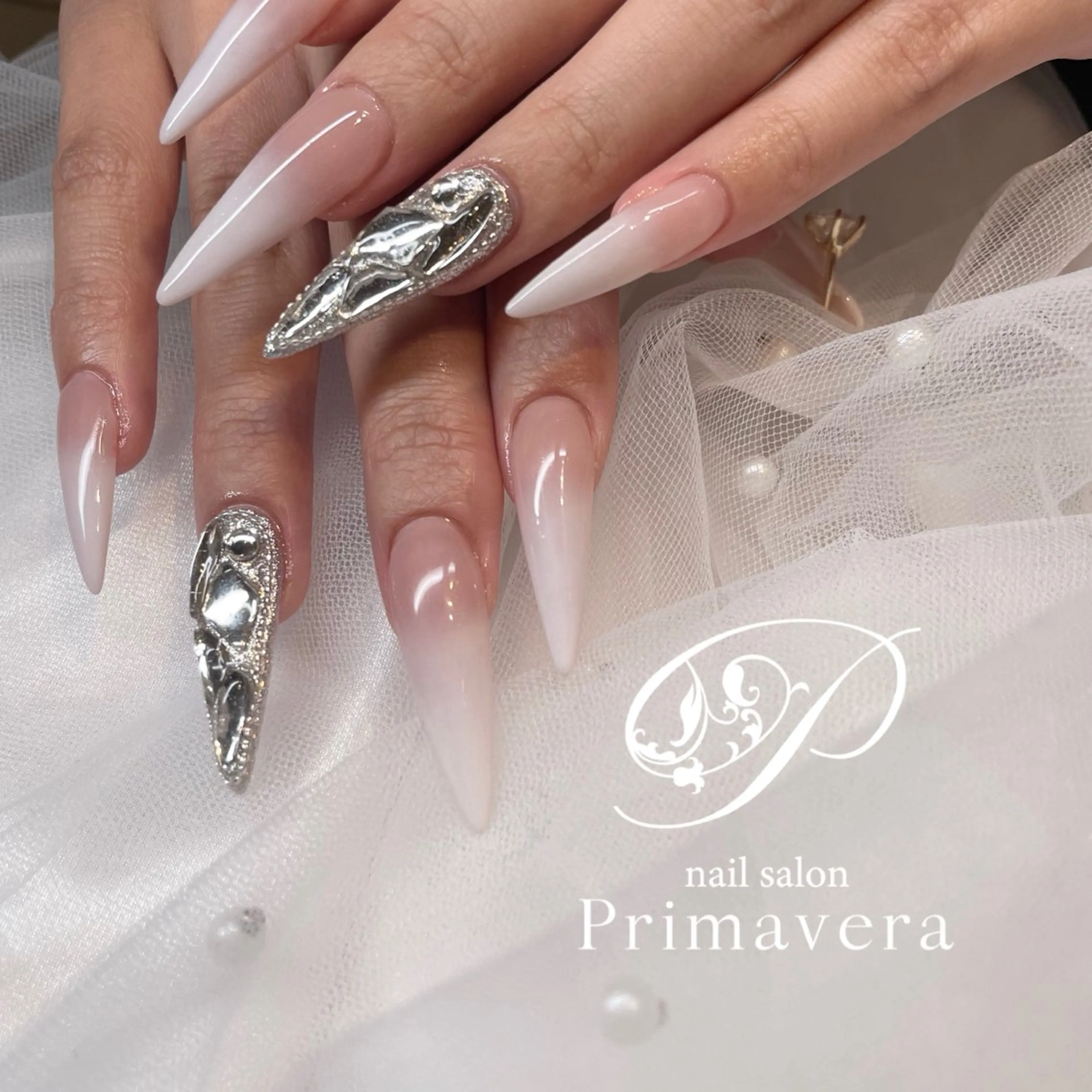 ネイル ハンドネイル Primavera 新横浜🤍美フォルムのネイルデザイン