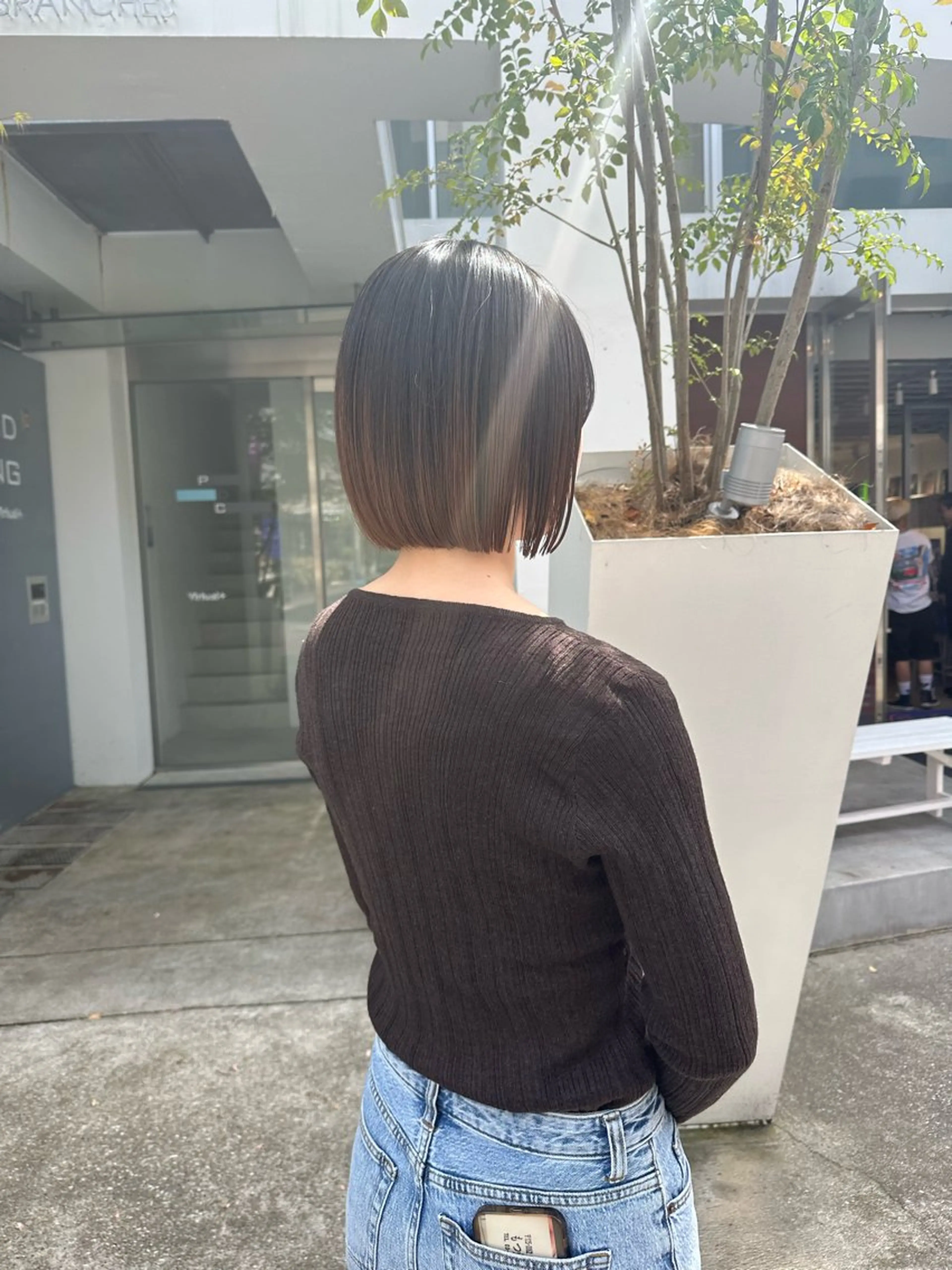 ショート ボブ トリートメント カット トリートメント REINA☁️透明感 カラー/ぷつっと♡のヘアスタイル