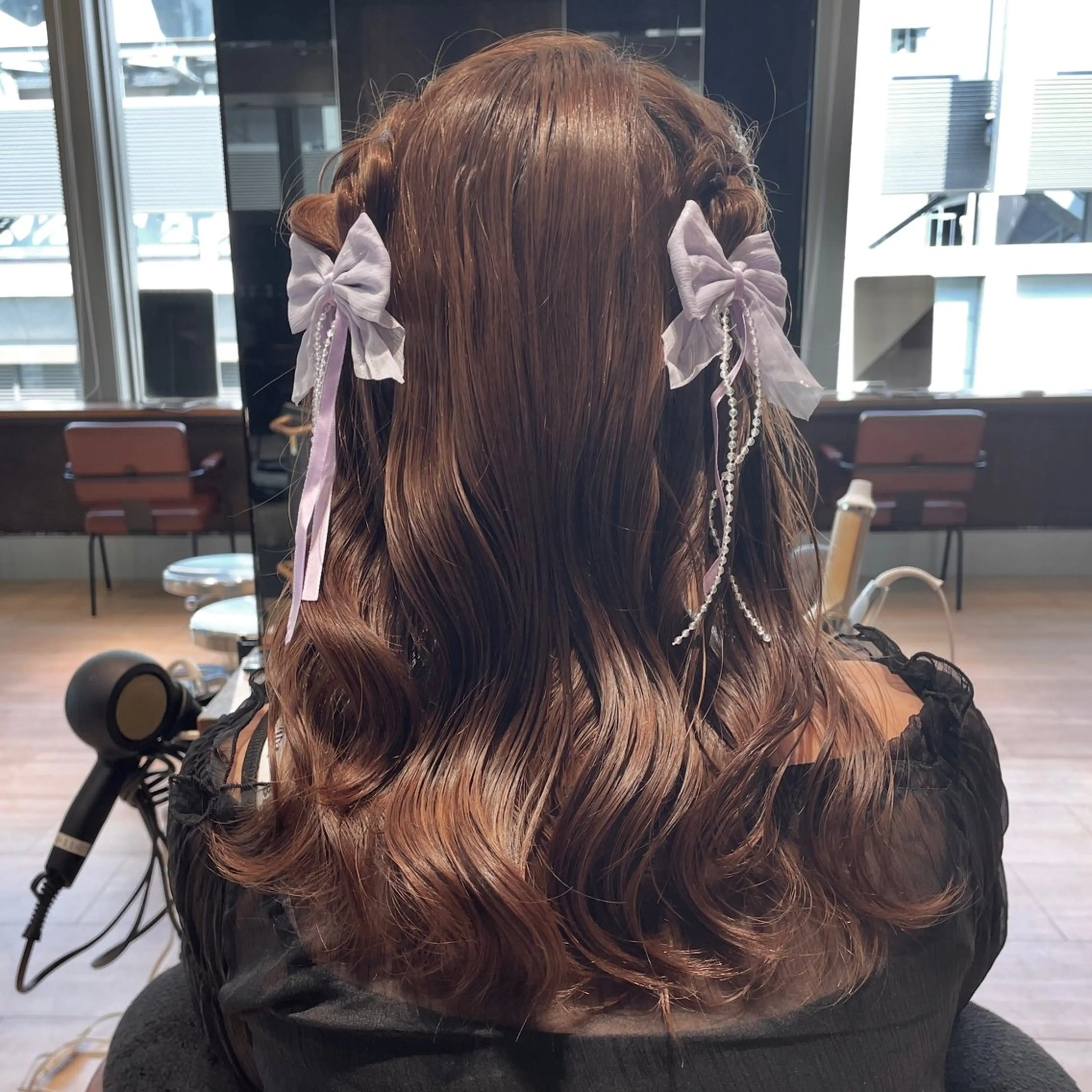 ヘアアレンジ レイヤーカット/ アレンジ/うみのヘアスタイル