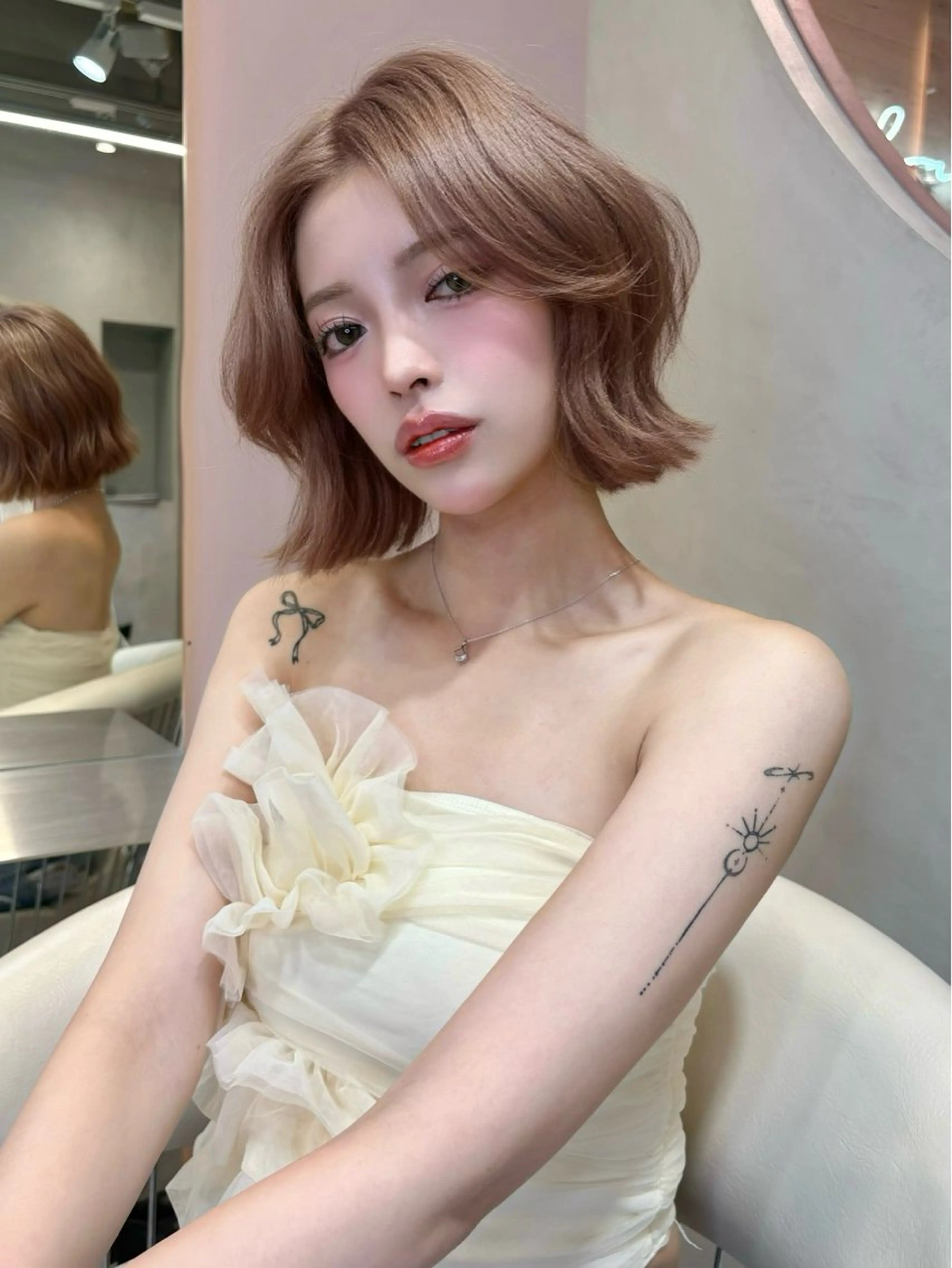 【1番お得❣️】カット✂️+1カラー🎨+1stepトリートメント🫧【暖色カラー、寒色カラーご相談ください✨️】【】の写真