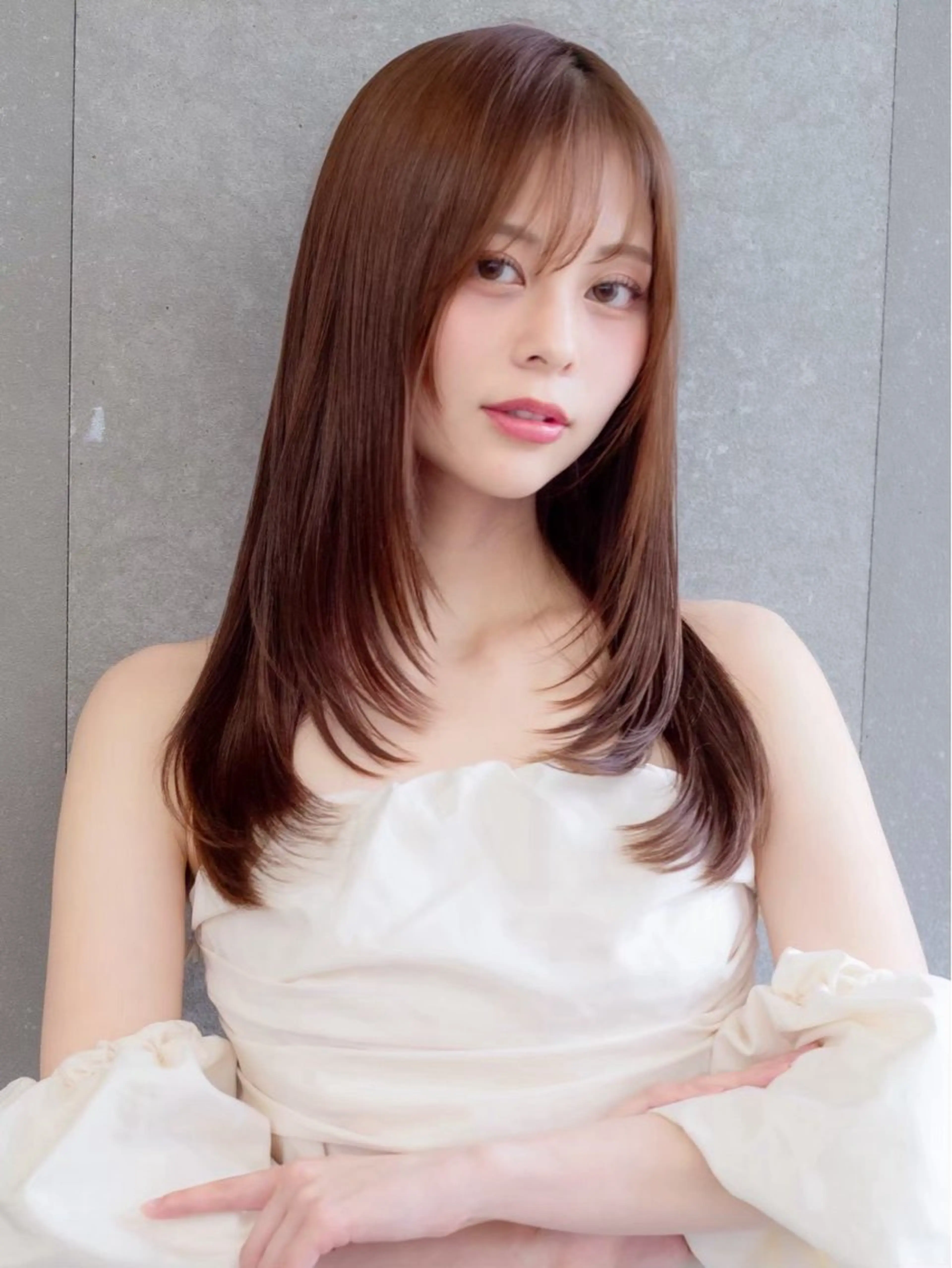 ロング カット トリートメント 縮毛矯正/レイヤー/ 髪質改善/林のヘアスタイル