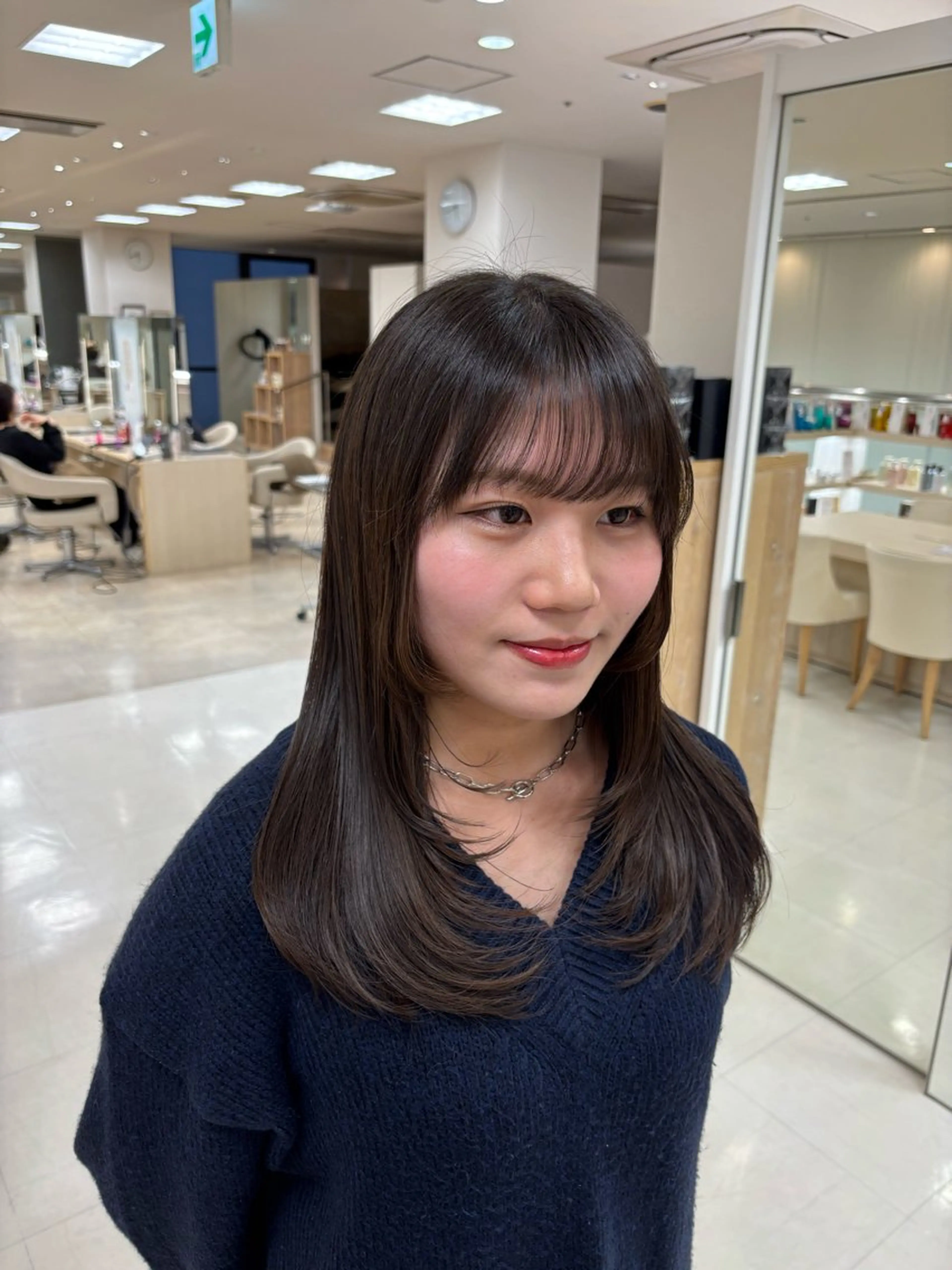 セミロング 🎀暖色カラー/透明 感カラー/ひな🎀のヘアスタイル