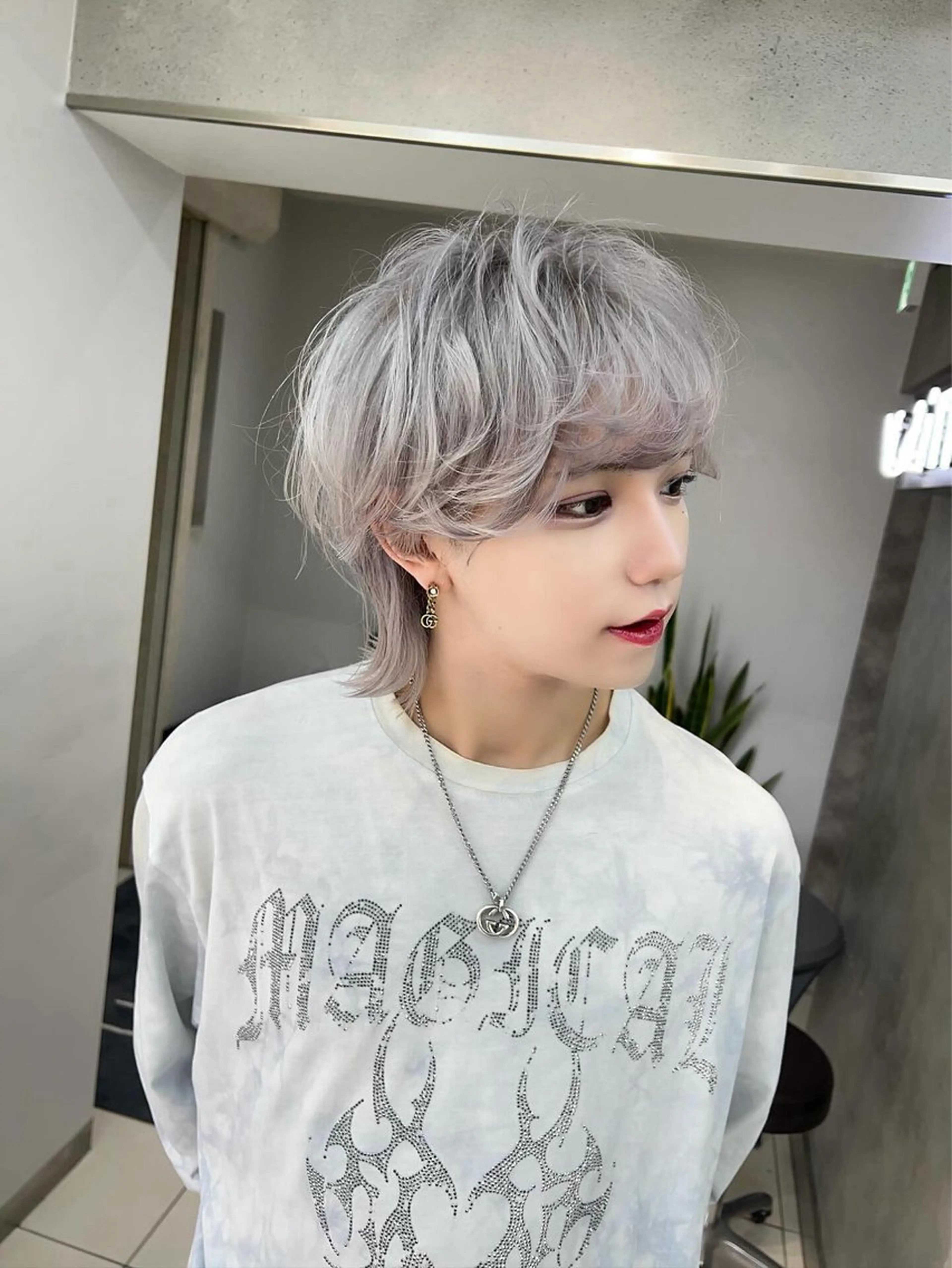 カラー メンズ ハイトーンカラー/ さらさのヘアスタイル