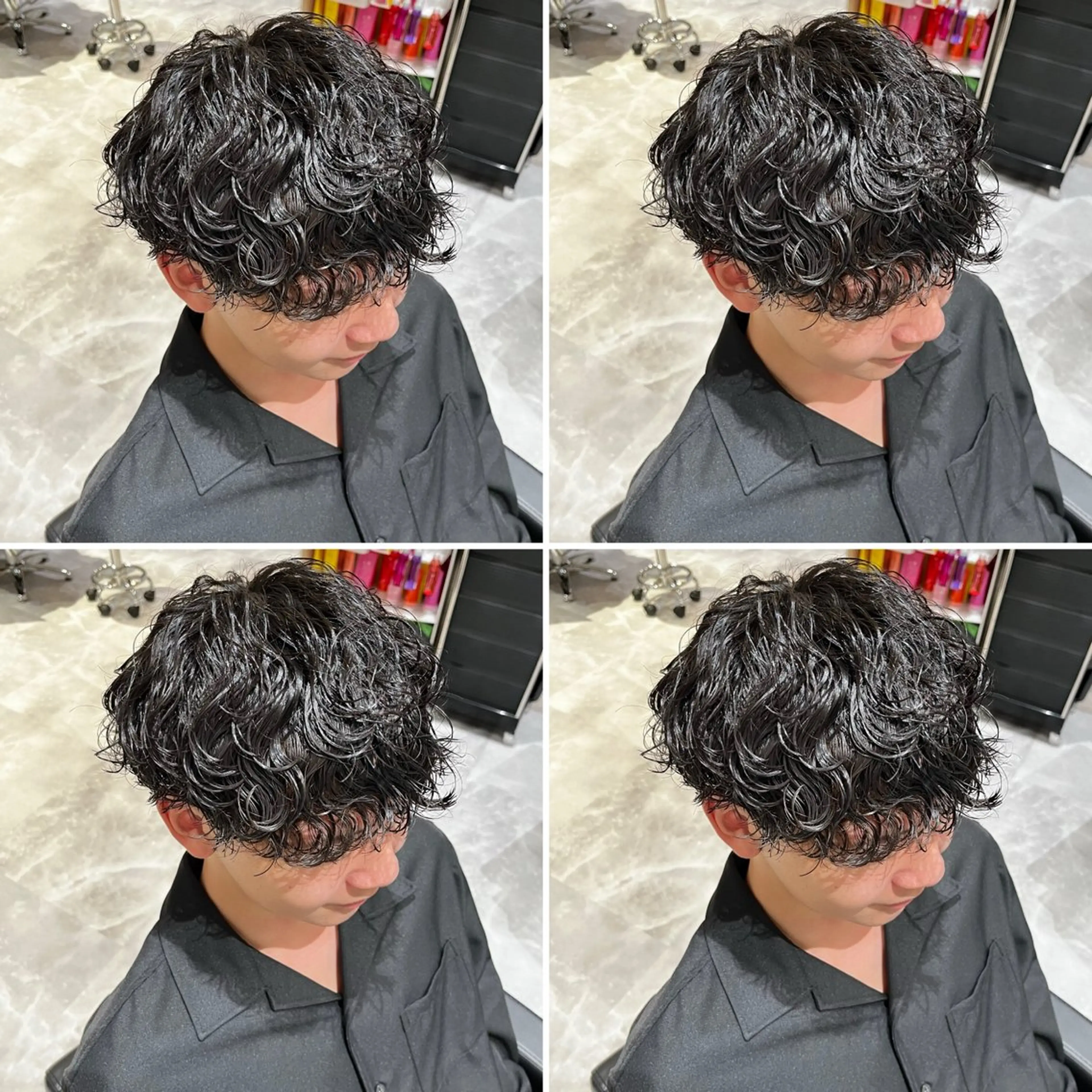 パーマ メンズ カット パーマ トリートメント ヘアセット 💈メンズパーマ特化 店長望月謙二郎💈のヘアスタイル