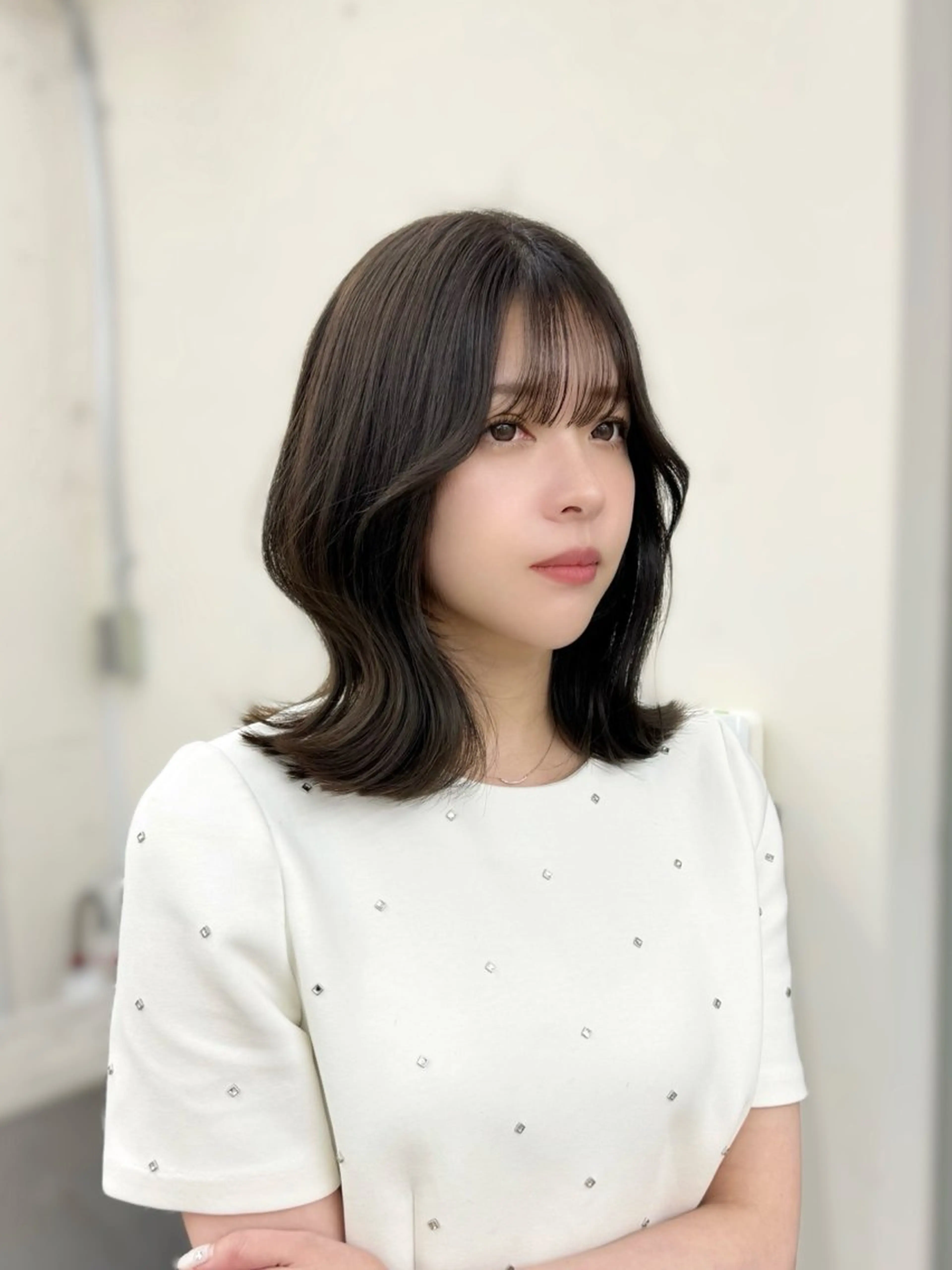 ミディアム カラー カット ヘアカラー トリートメント 🦋韓国系指名No1 店長/圓山 祐也🦋のヘアスタイル