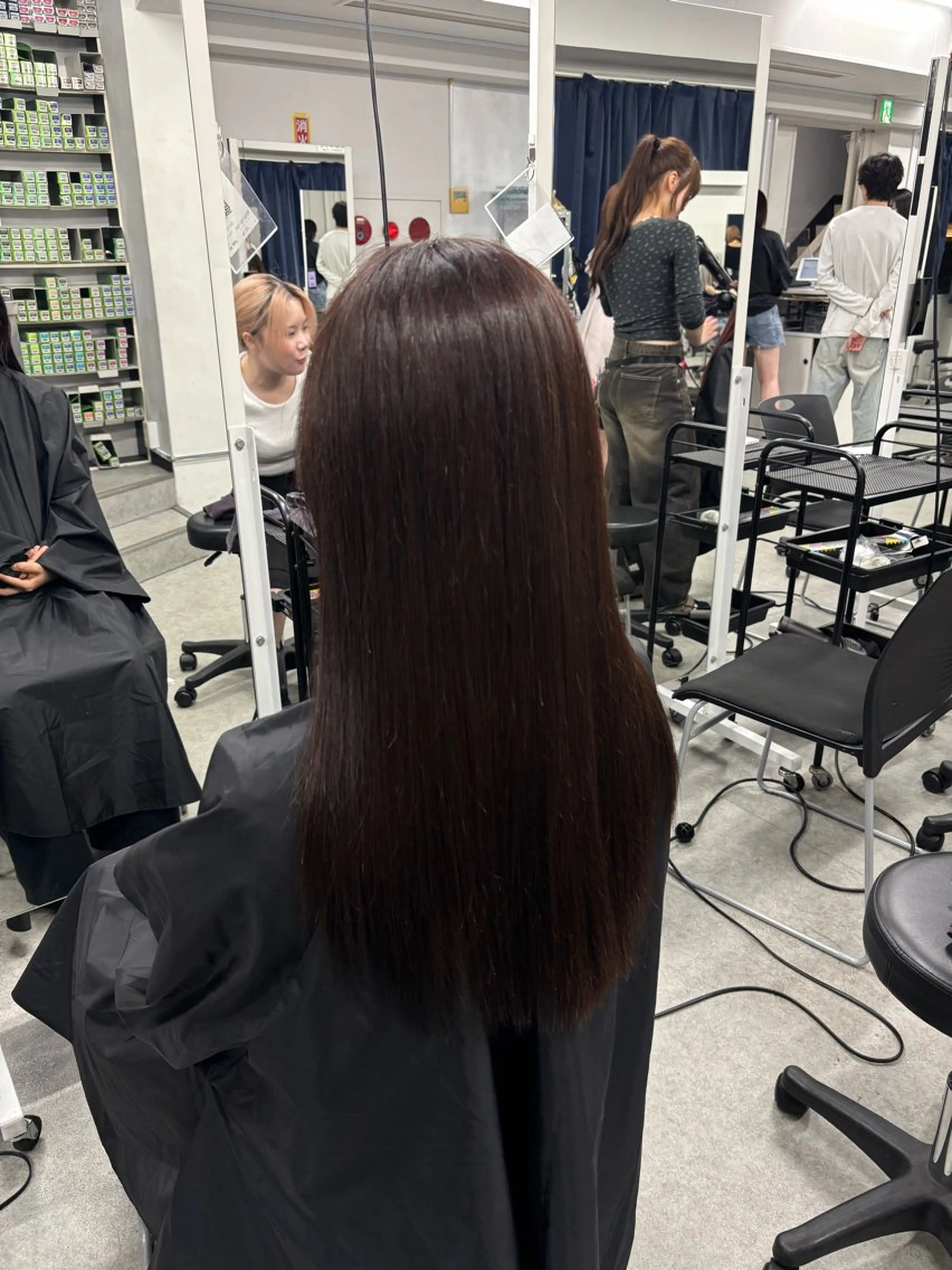 ロング ヘアカラー rino🪻韓国風 /ラベンダー/ココアのヘアスタイル