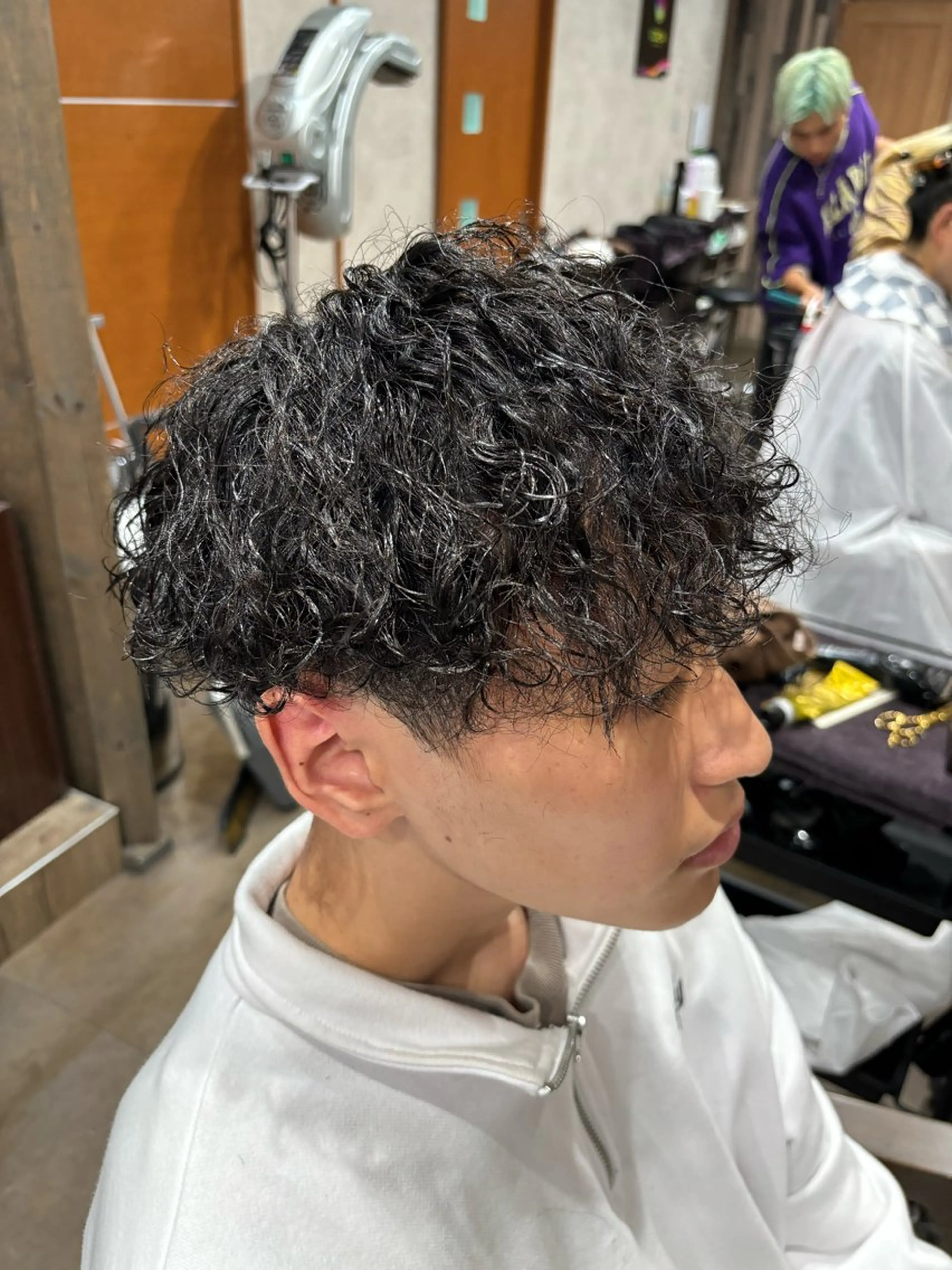 パーマ メンズ カット パーマ トリートメント パーマ職人🔥／短髪 執行役員／YUTAのヘアスタイル