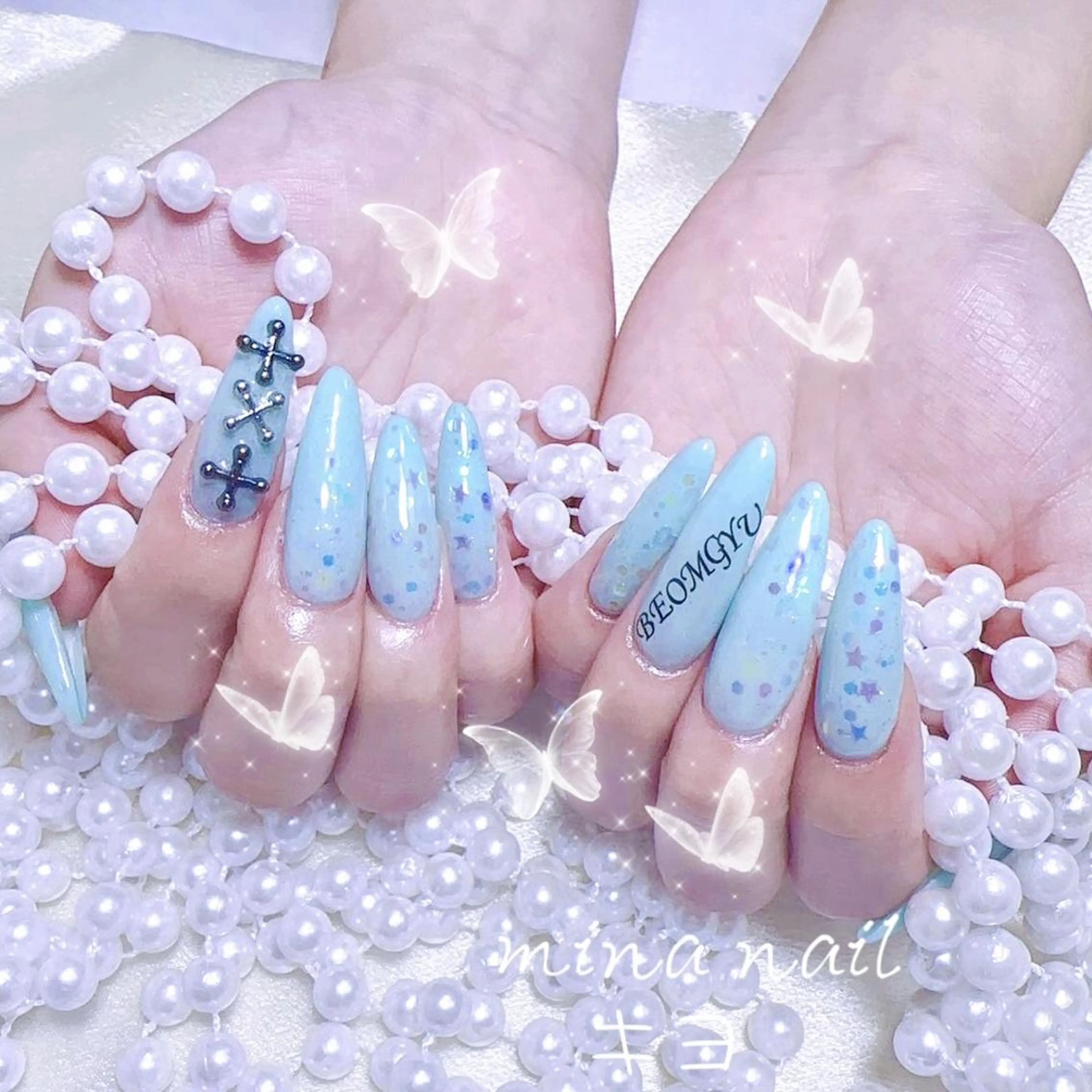 ネイル 🦋チップ長さだし 専門店🦋のネイルデザイン