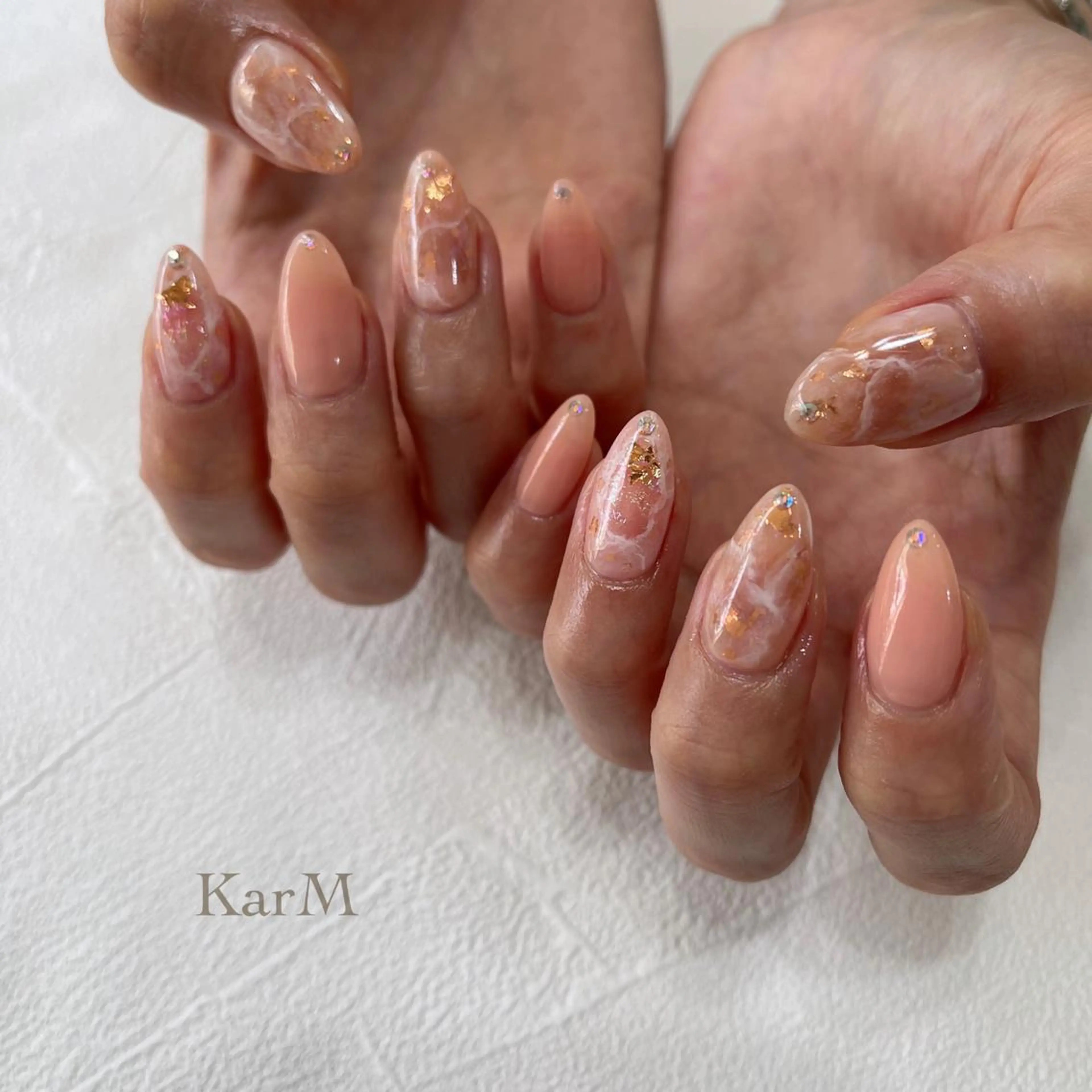 ネイル アートネイル オーロラネイル チークネイル フットネイル フレンチネイル ハンドネイル ogino karinのネイルデザイン