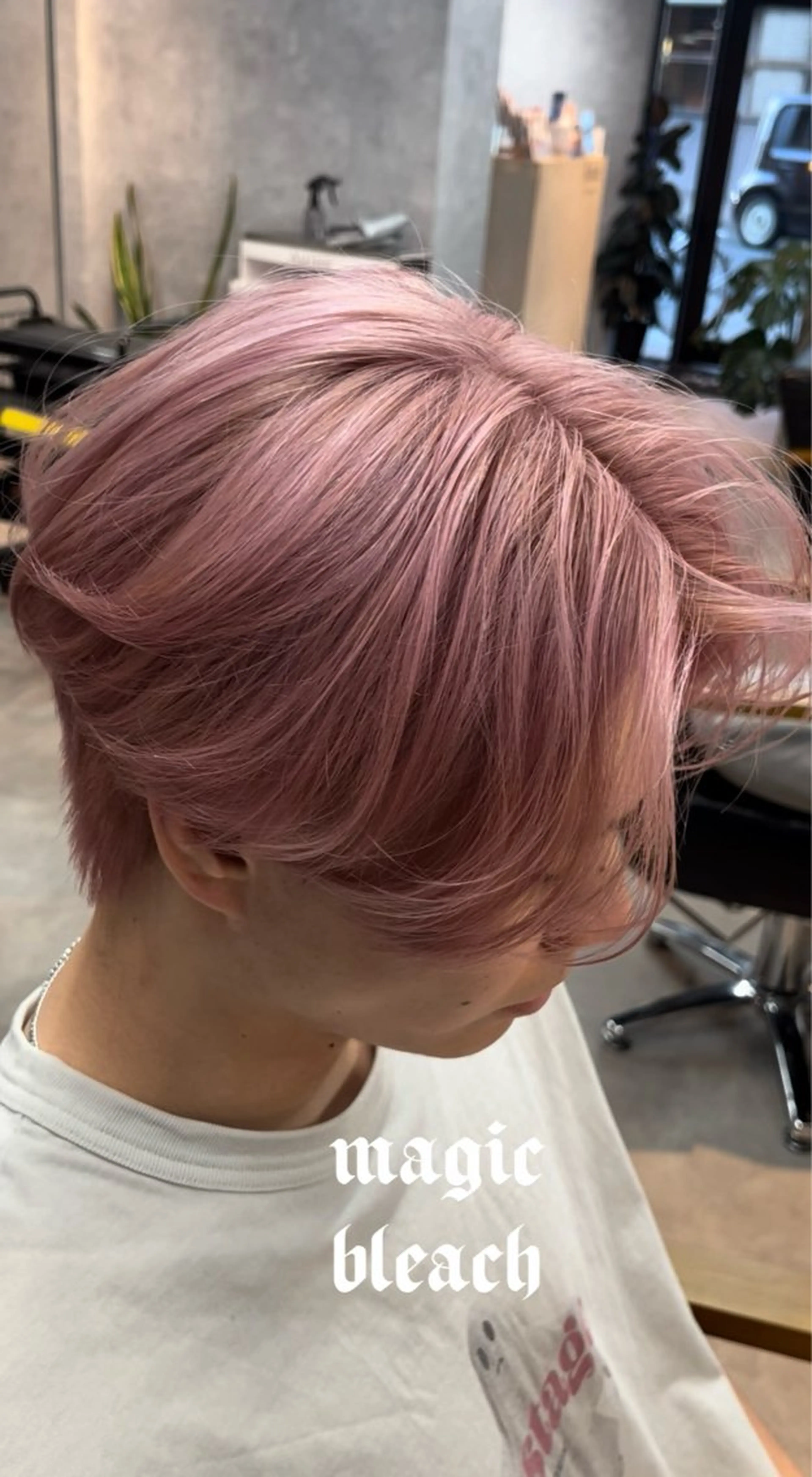 ショート カラー メンズ メンズブリーチ ブリーチ ヘアカラー 小山洋次/阪急茨木/ 透明感カラーショートのヘアスタイル