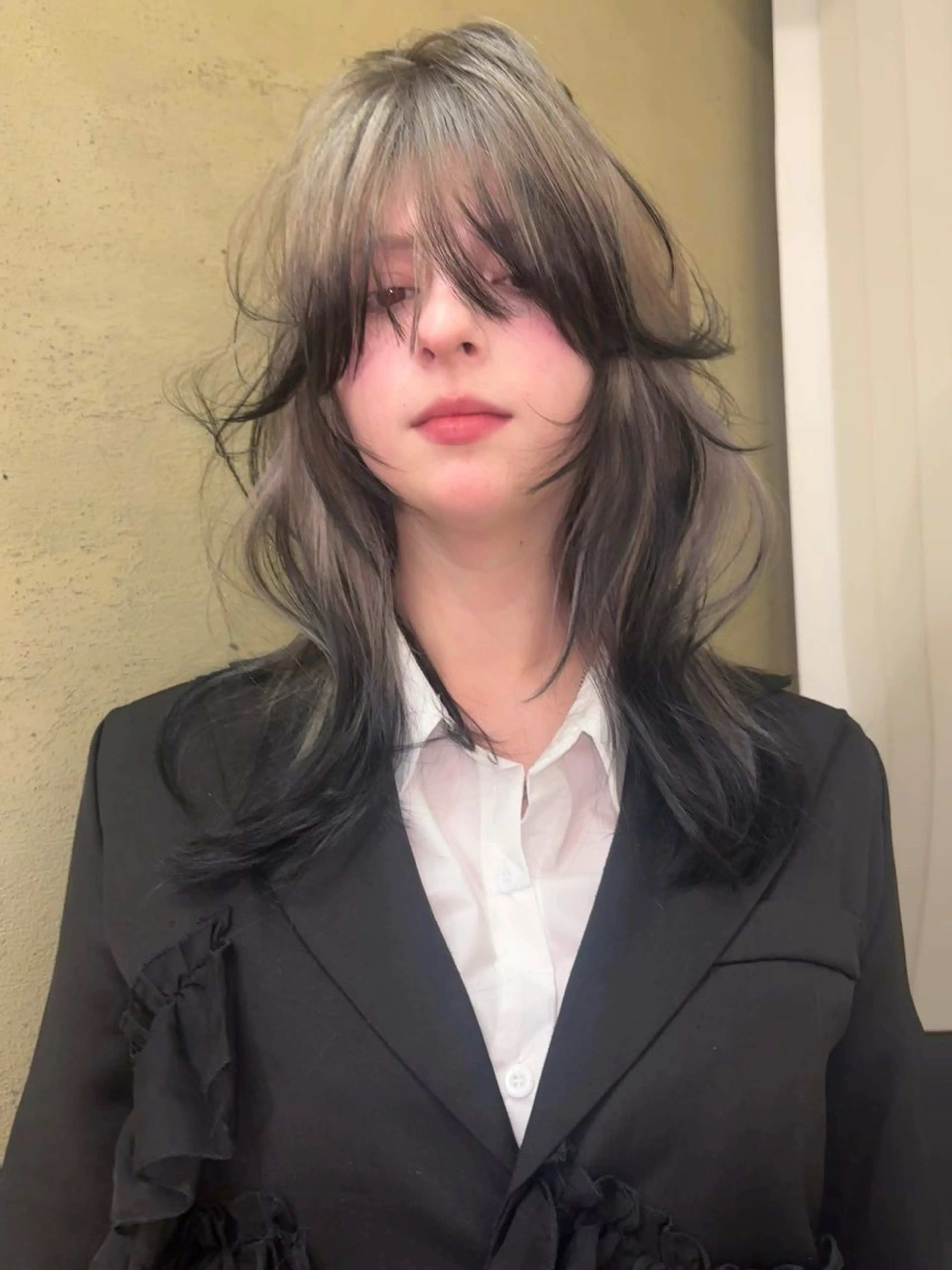 セミロング カラー デザインカラー カット ヘアカラー RiSA ★のヘアスタイル