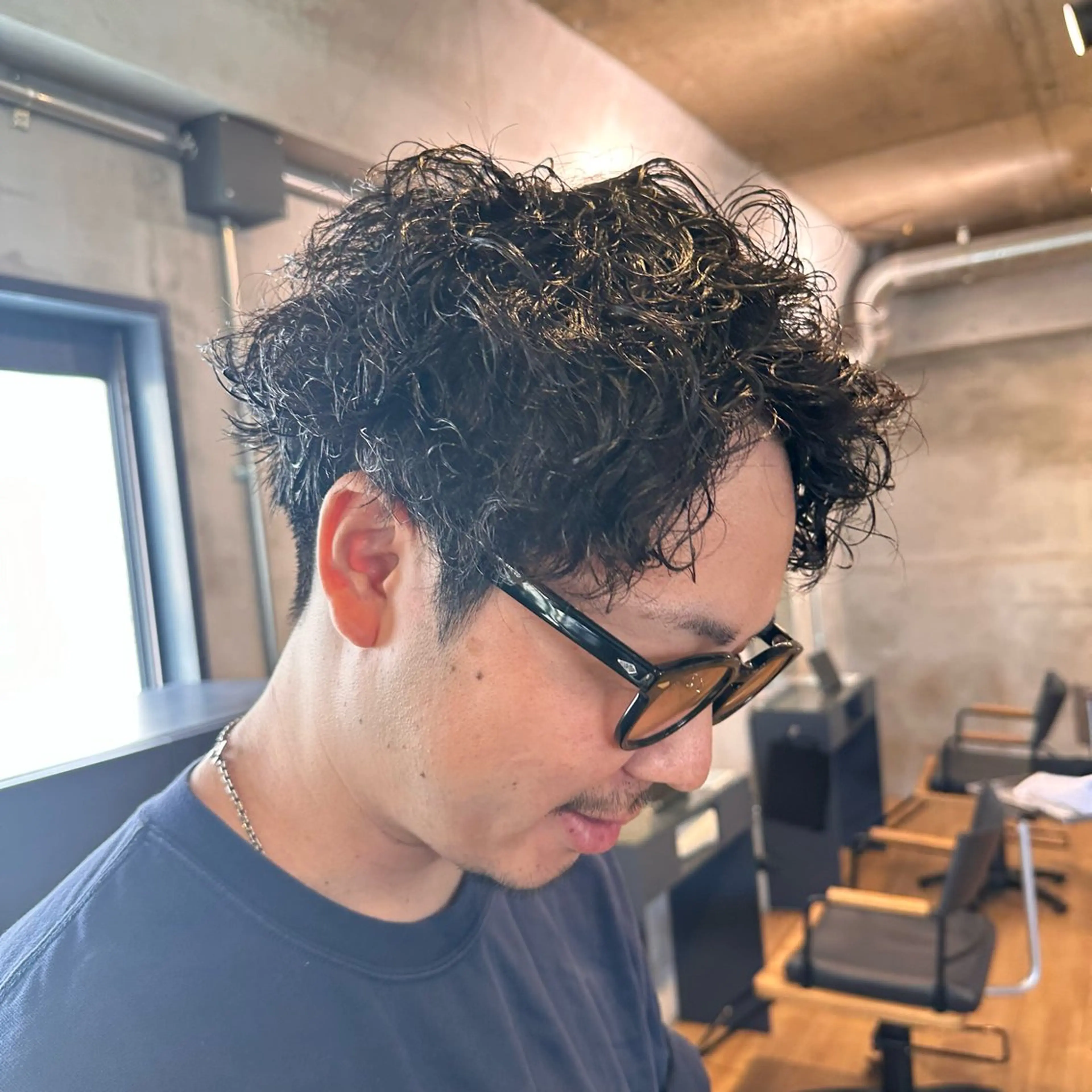 ショート パーマ メンズ カット パーマ ✂︎メンズ特化✂︎ 竹内貴則のヘアスタイル