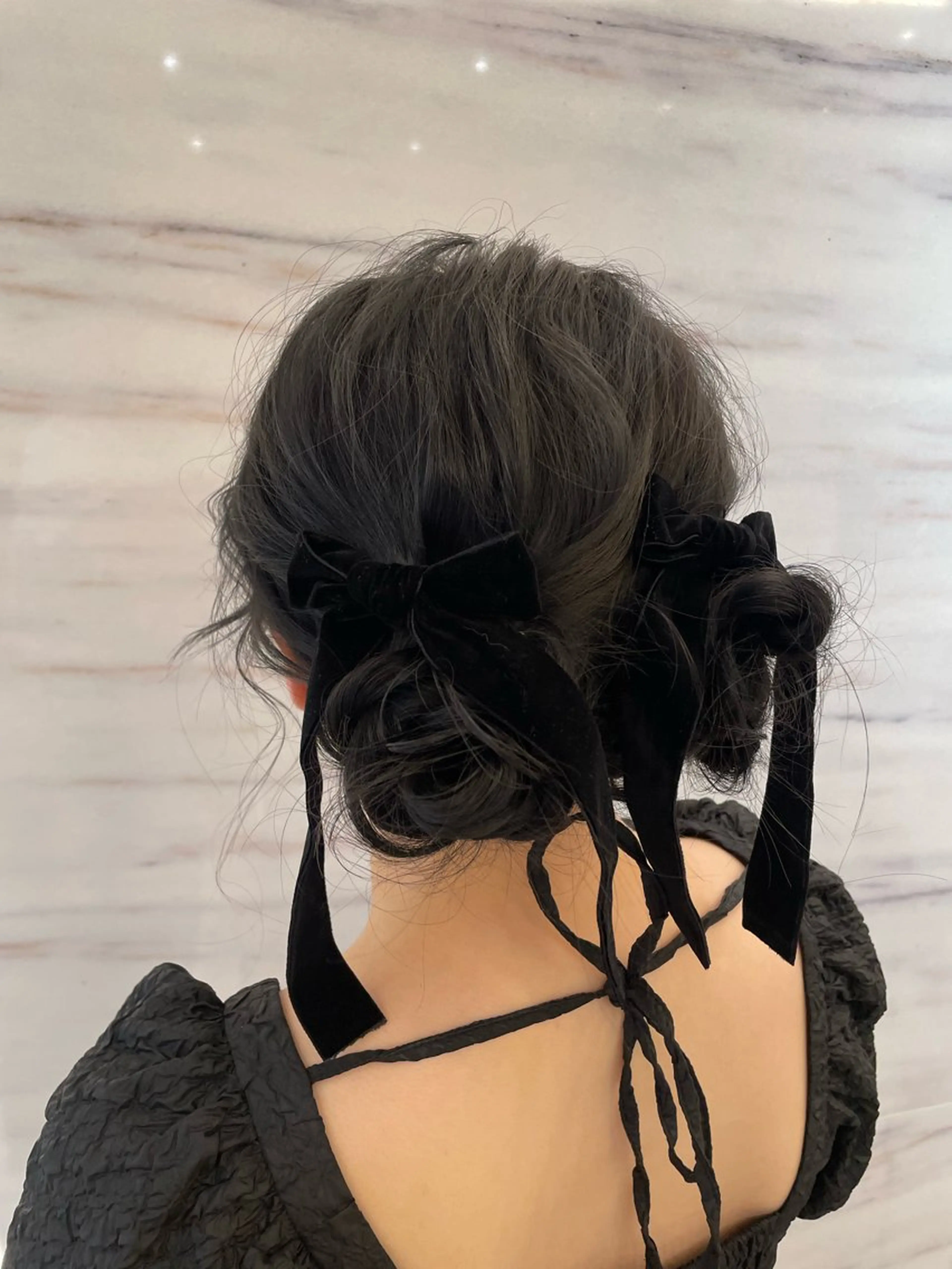 ロング お団子ヘア 髪質改善 トリートメント 浴衣 ヘアセット enu hair所属・ショートモデル募集 エクステ専門店まりこのその他イメージ