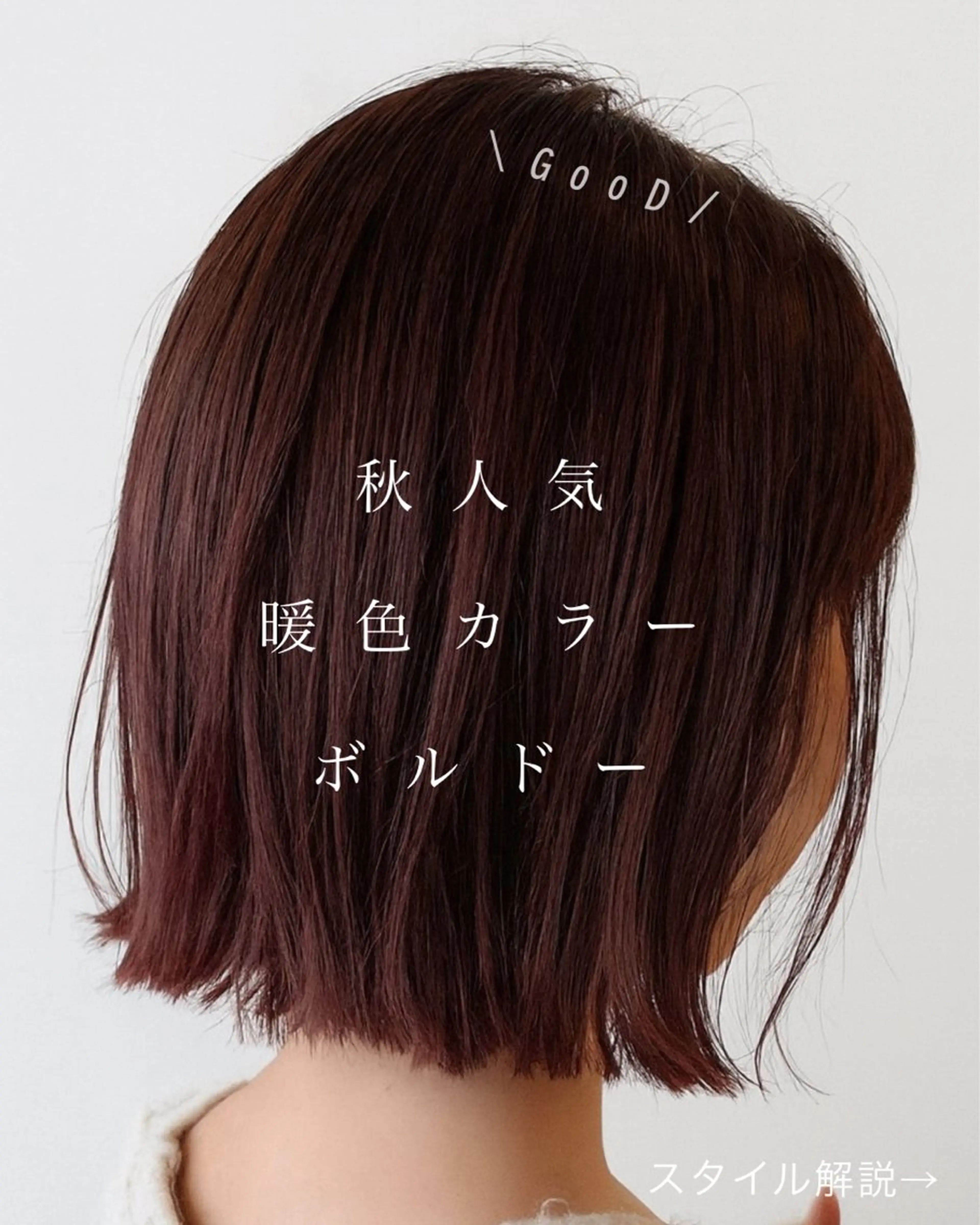 ミディアム カット ヘアカラー NOPPO 和泉市 美容室／奥村　飛鳥のヘアスタイル