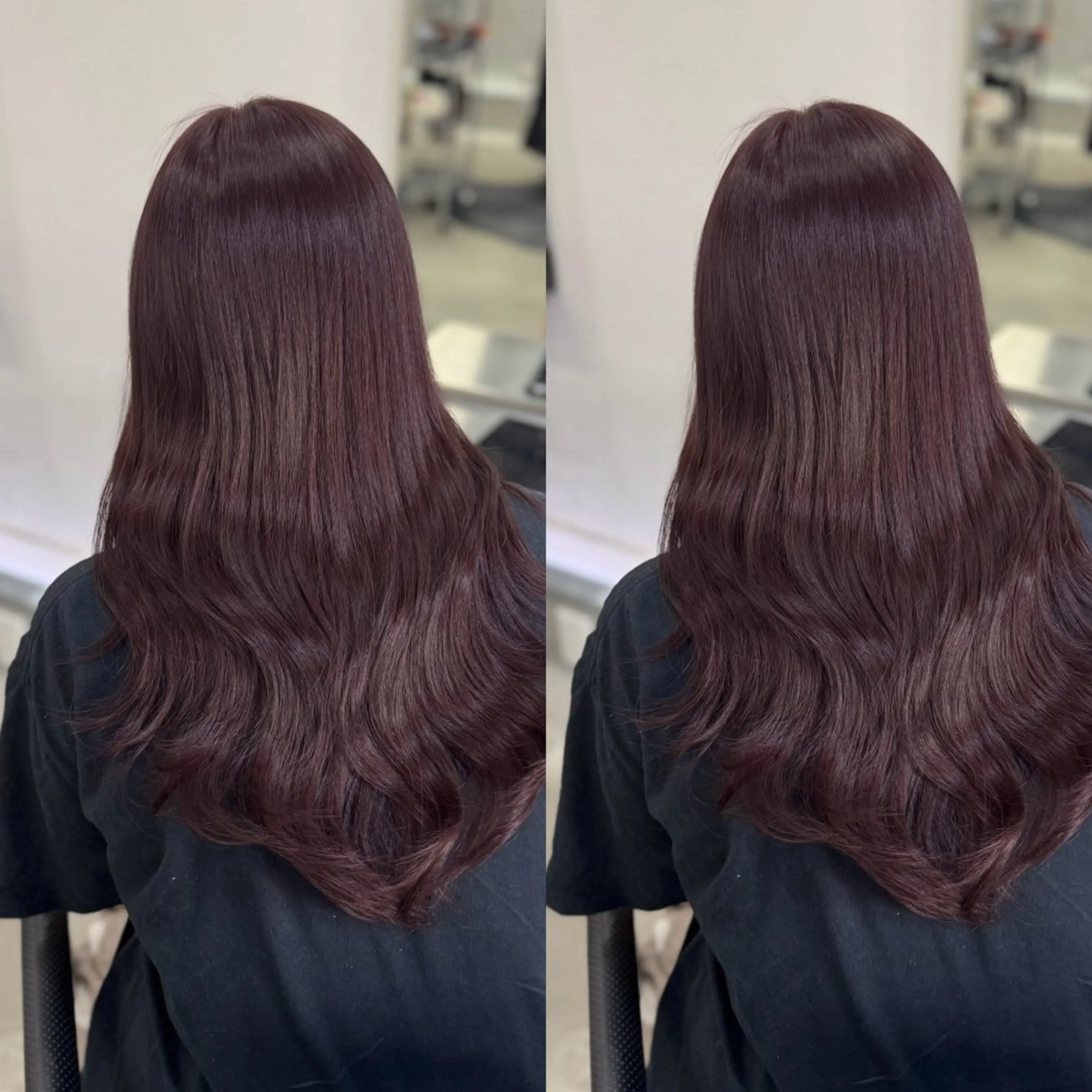 ロング ピンクブラウン ヘアカラー トリートメント 🌟透明感カラー 🌟松岡勇輝のヘアスタイル