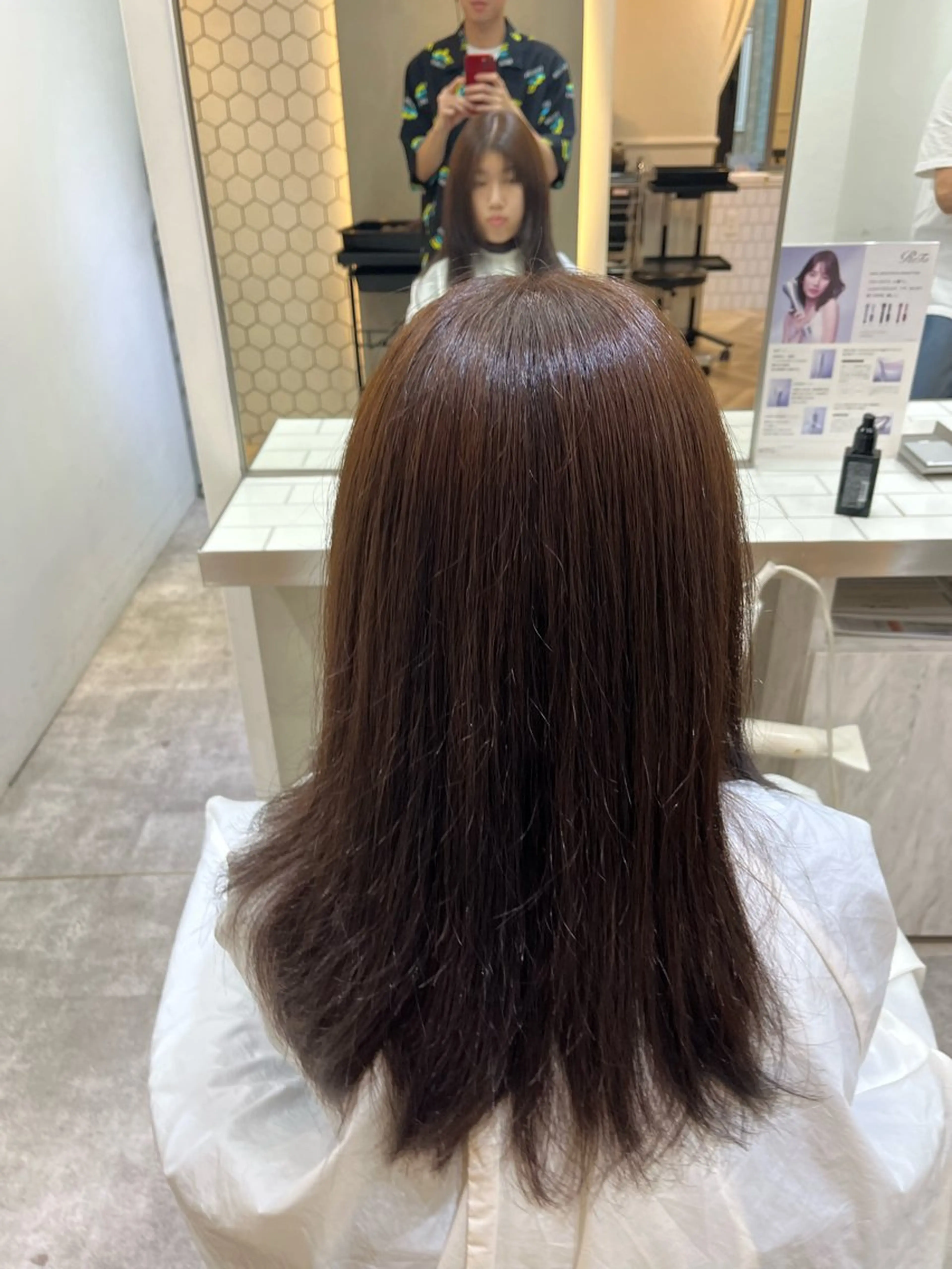 セミロング カラー 塚田 直太郎のヘアスタイル